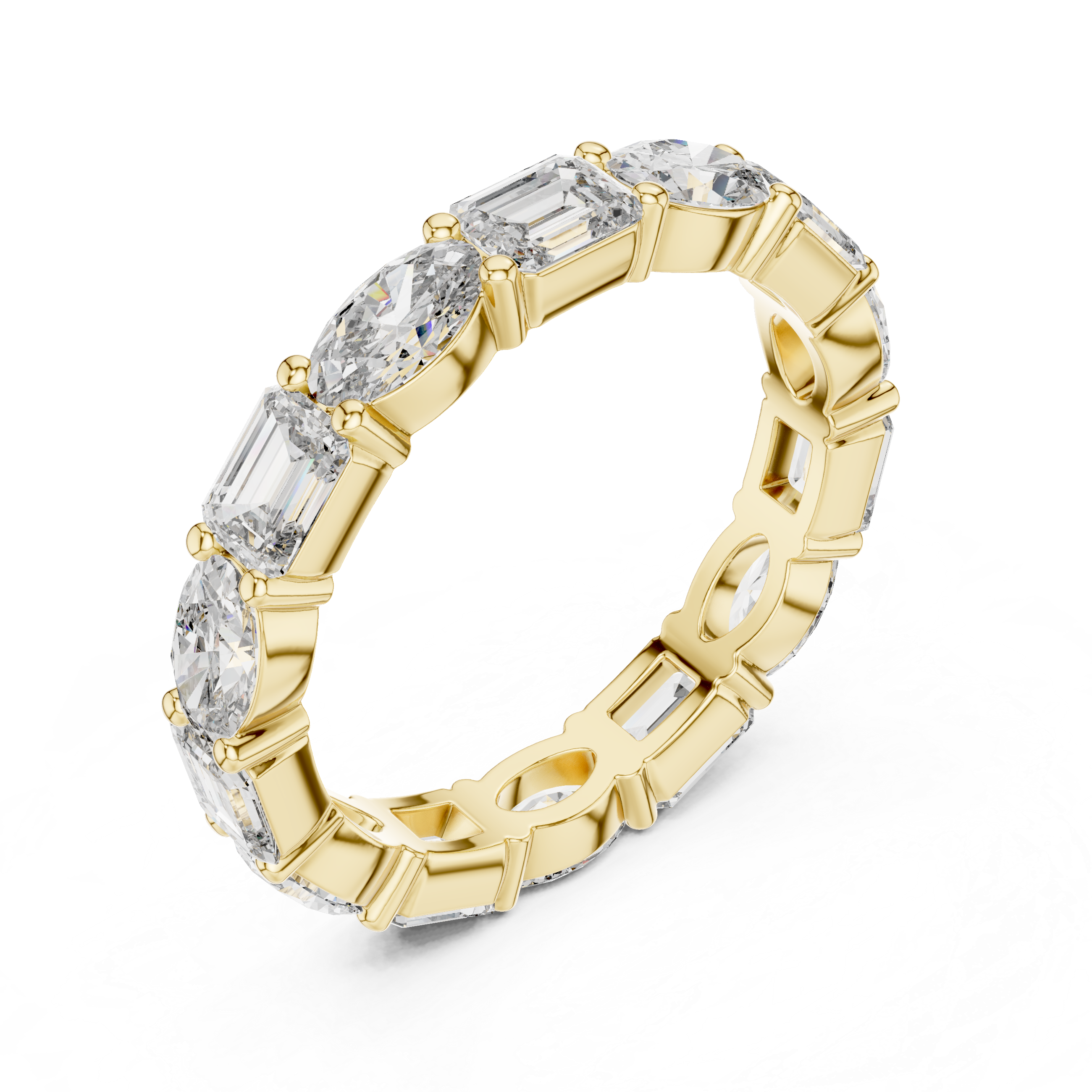 Chiffon Drape lab grown diamond ring