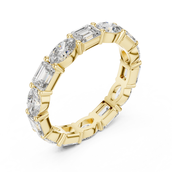 Chiffon Drape lab grown diamond ring