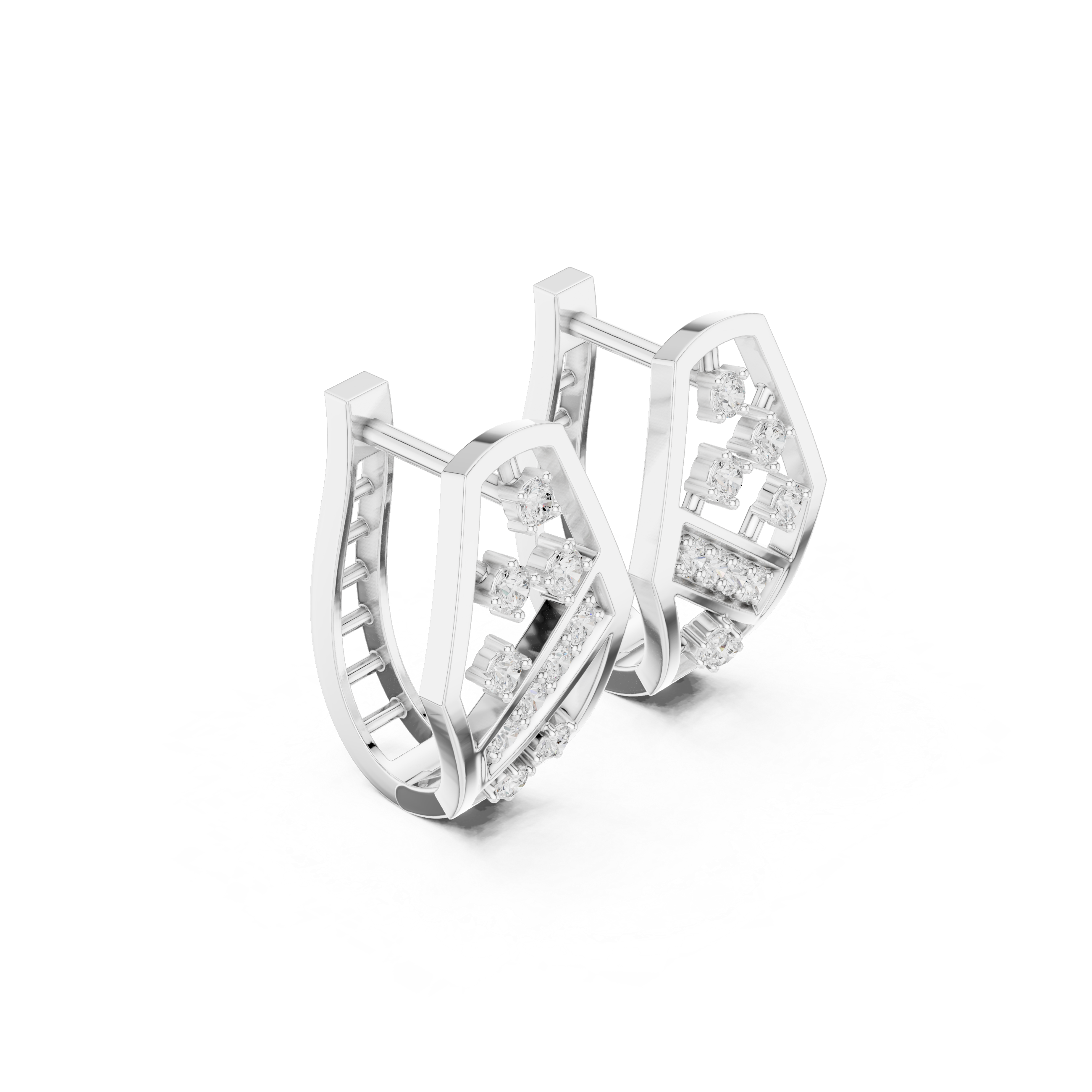Lagoon Shimmer Lab Grown Diamond Earrings Pairs