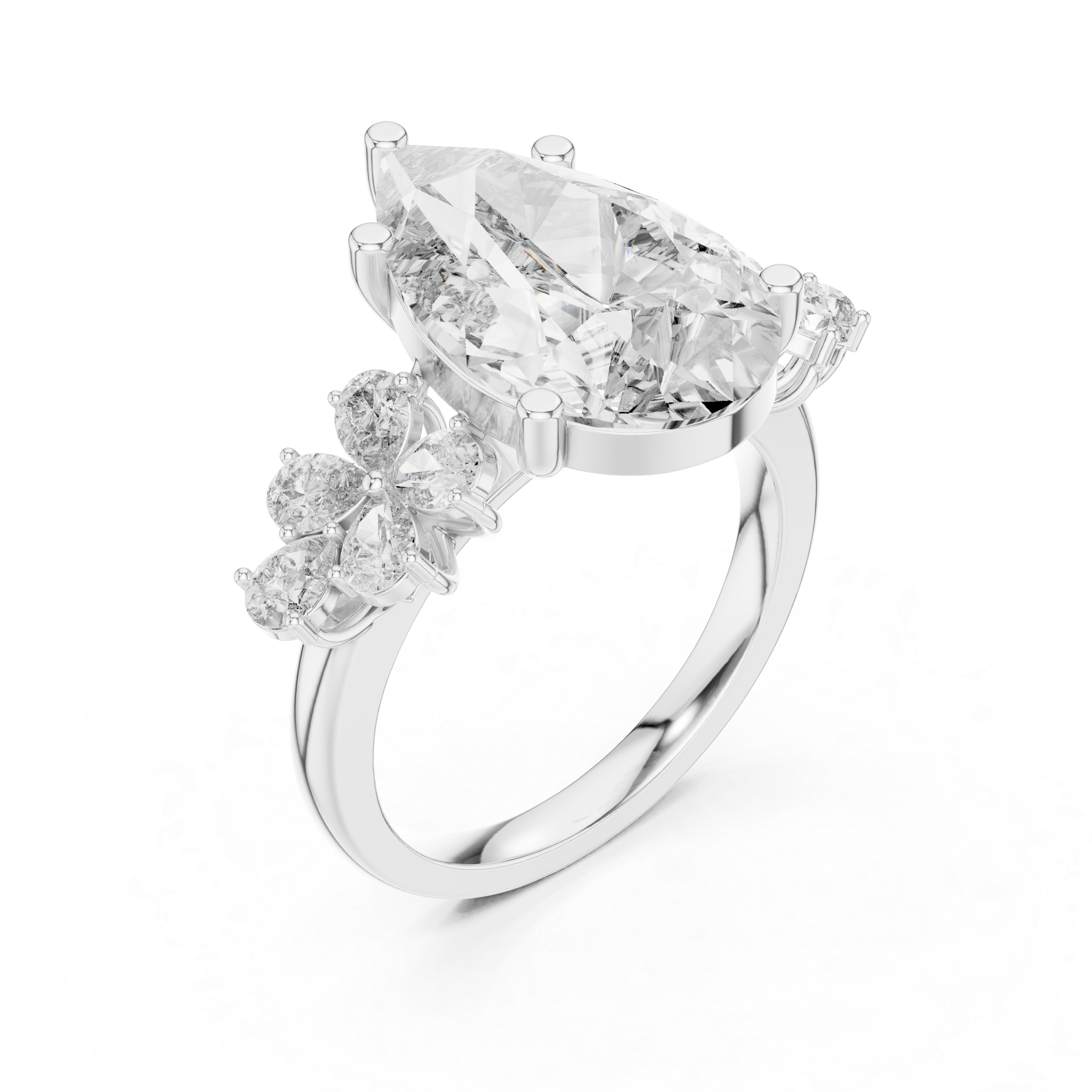 Nebula Cloud lab grown diamond ring