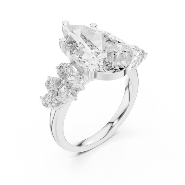 Nebula Cloud lab grown diamond ring