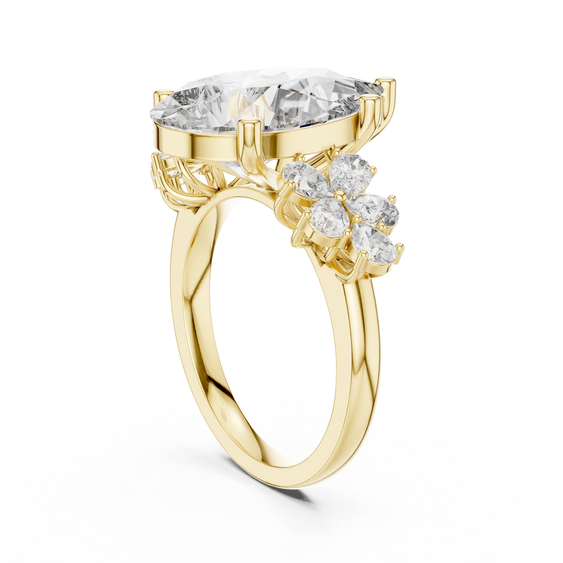 Nebula Cloud lab grown diamond ring