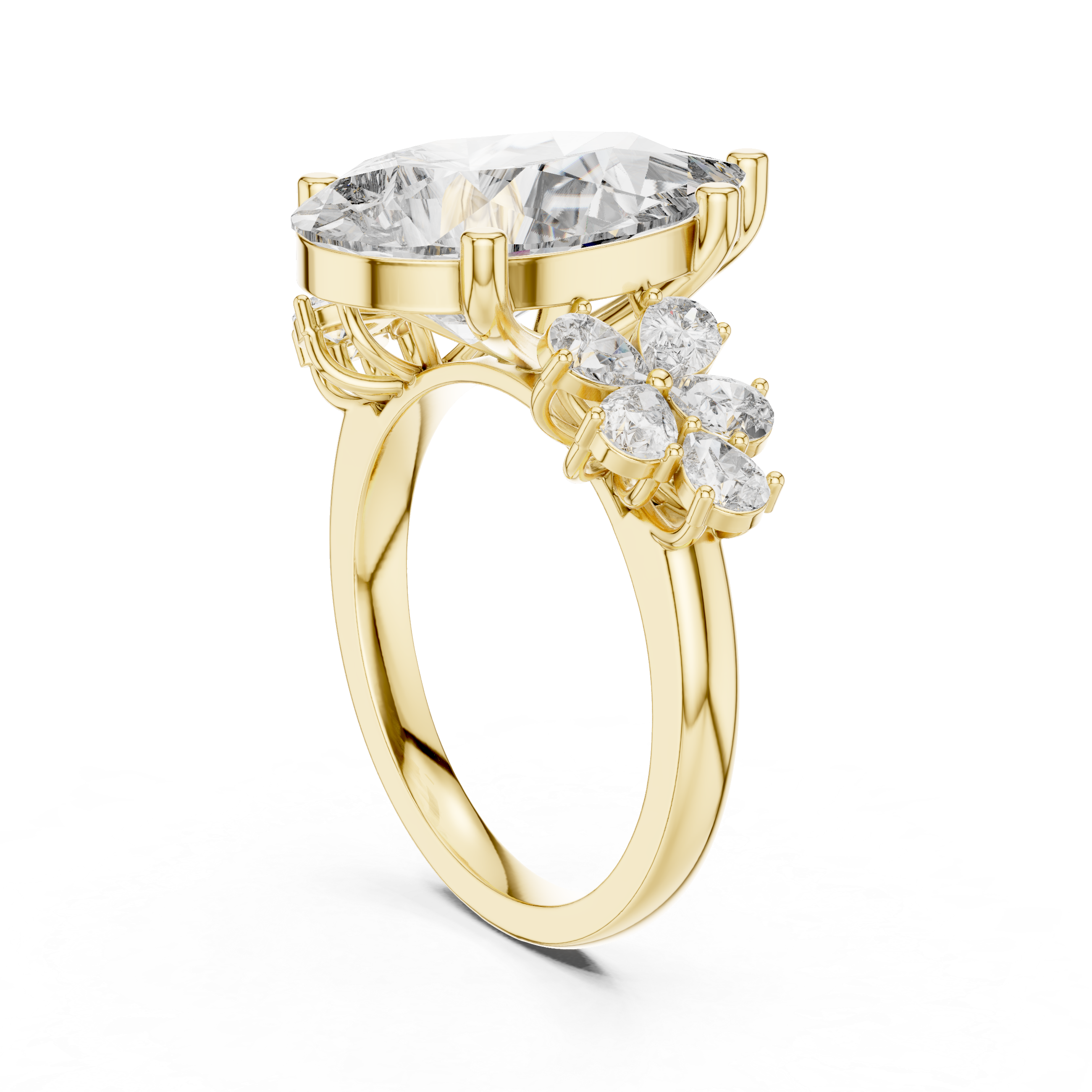 Nebula Cloud lab grown diamond ring