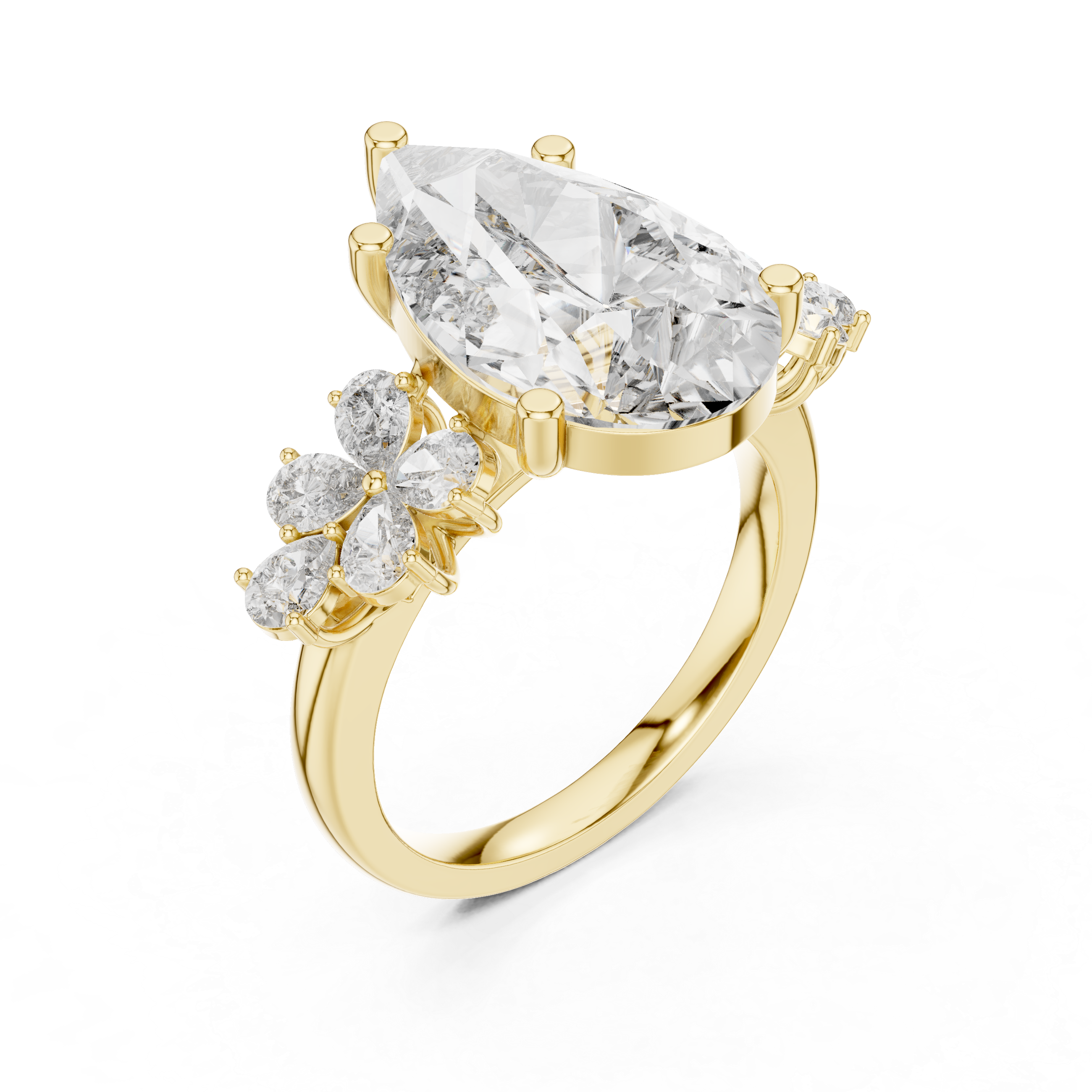 Nebula Cloud lab grown diamond ring