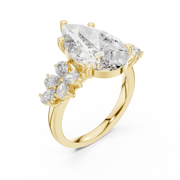 Nebula Cloud lab grown diamond ring