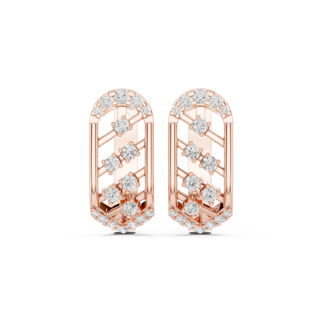 Desert Rose Lab Grown Diamond Earrings Jewelry