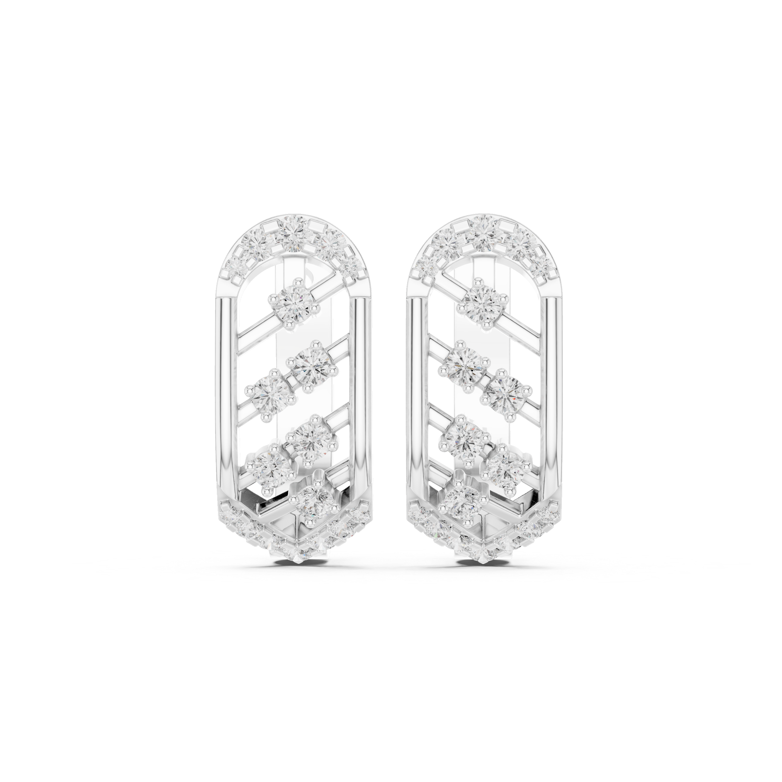 Desert Rose Lab Grown Diamond Earrings Jewelry