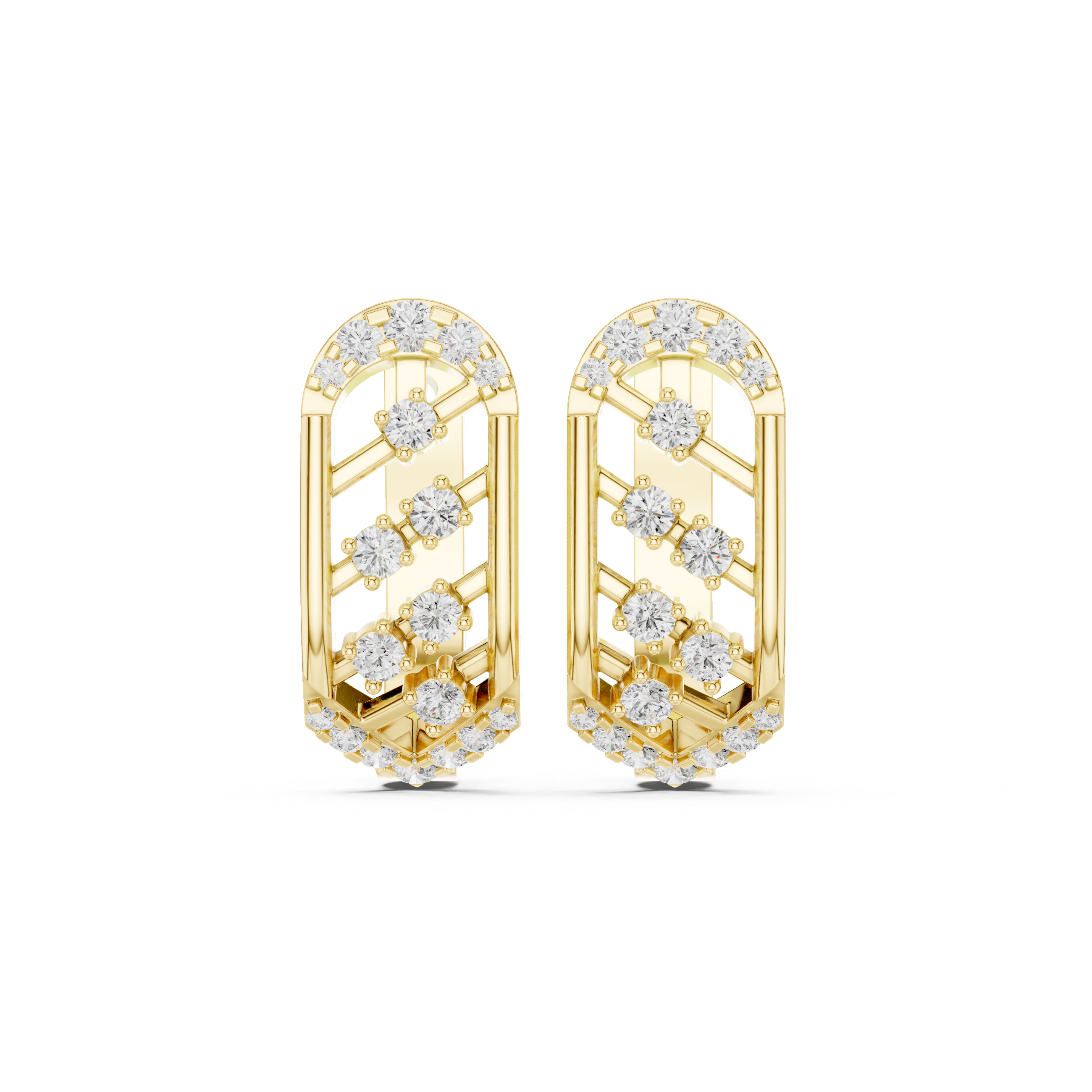 Desert Rose Lab Grown Diamond Earrings Jewelry