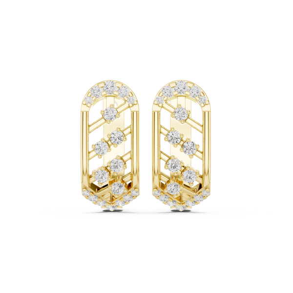 Desert Rose Lab Grown Diamond Earrings Jewelry
