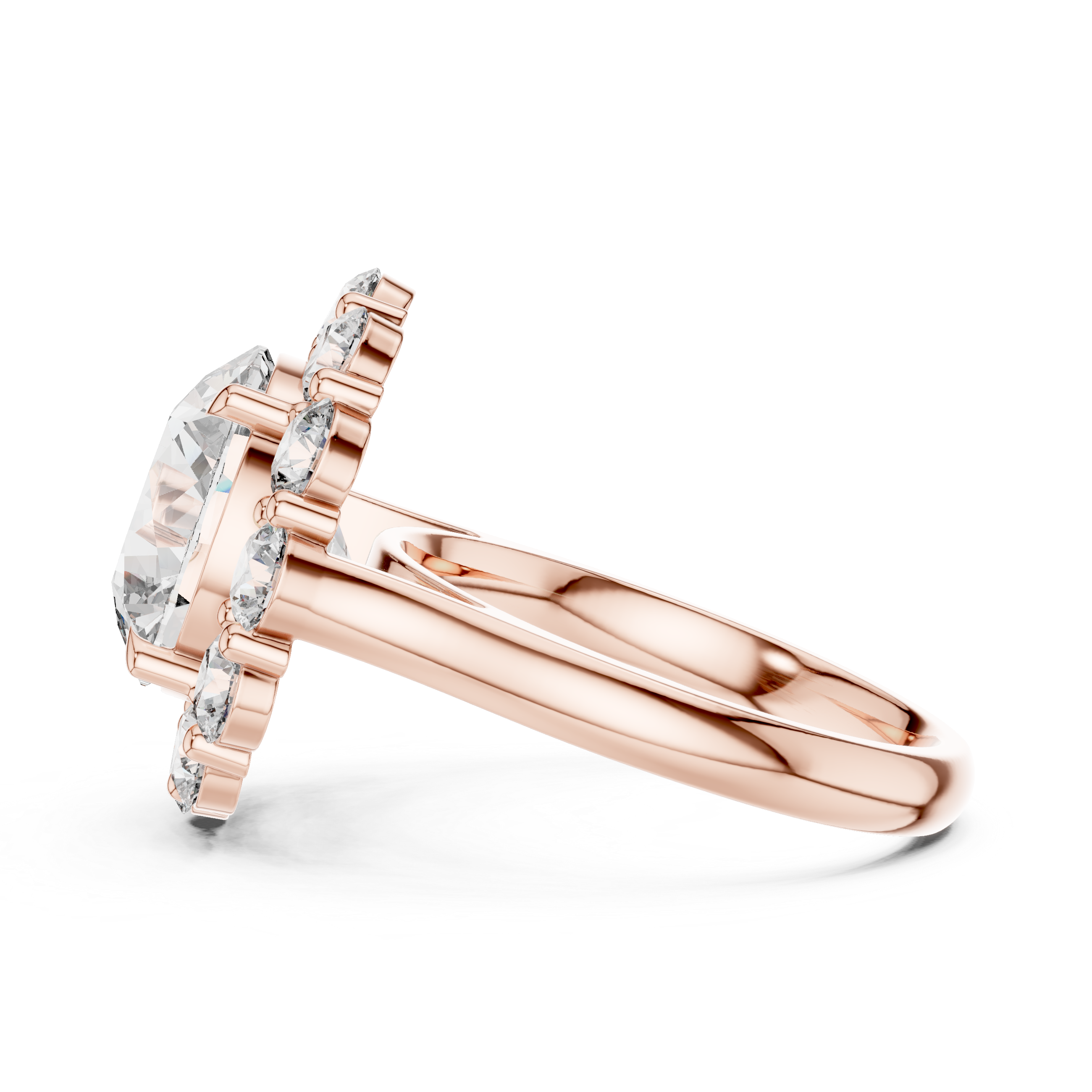 Reflection Glass lab grown diamond ring