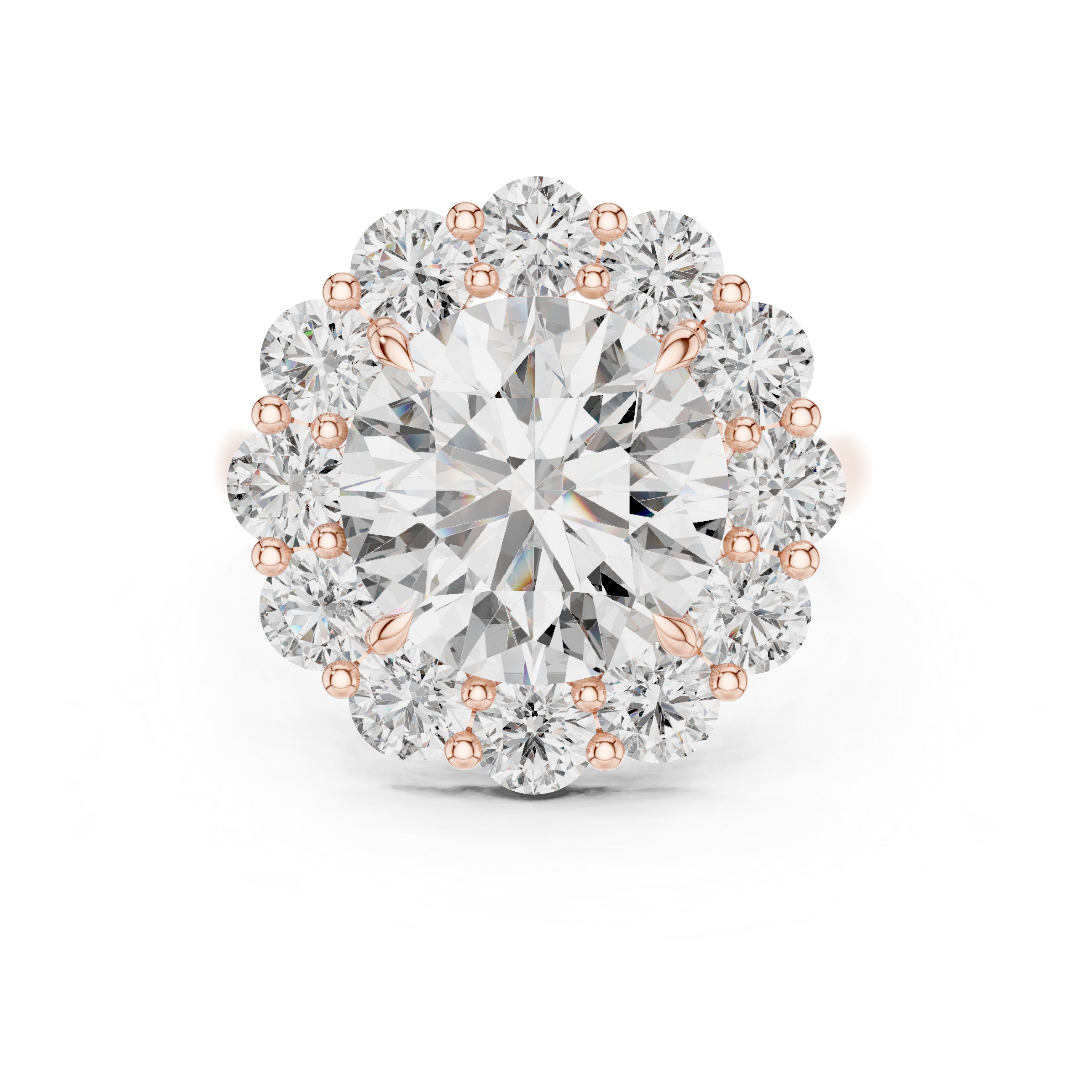 Reflection Glass lab grown diamond ring