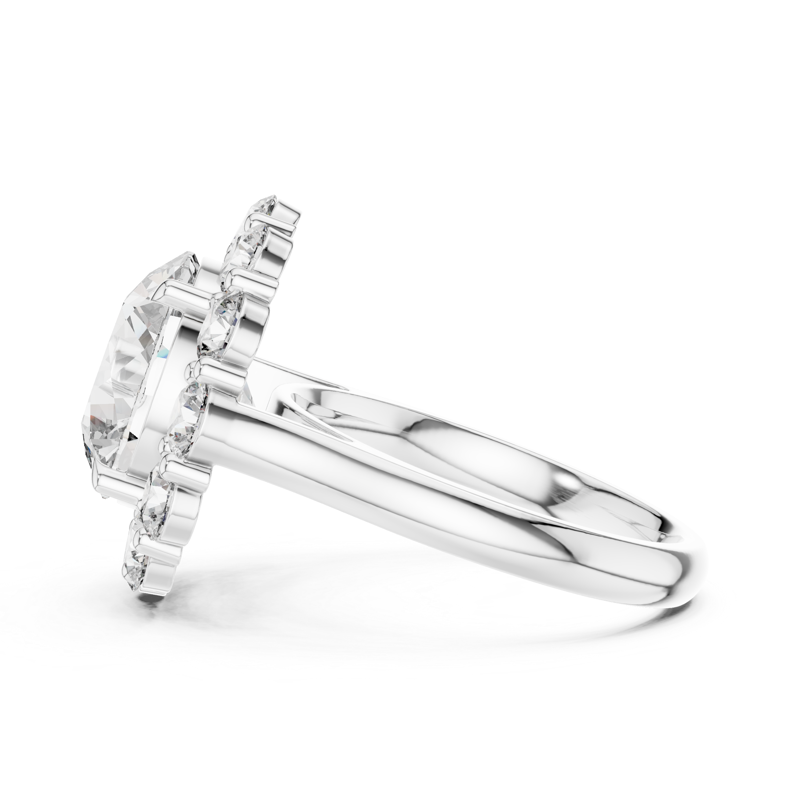 Reflection Glass lab grown diamond ring