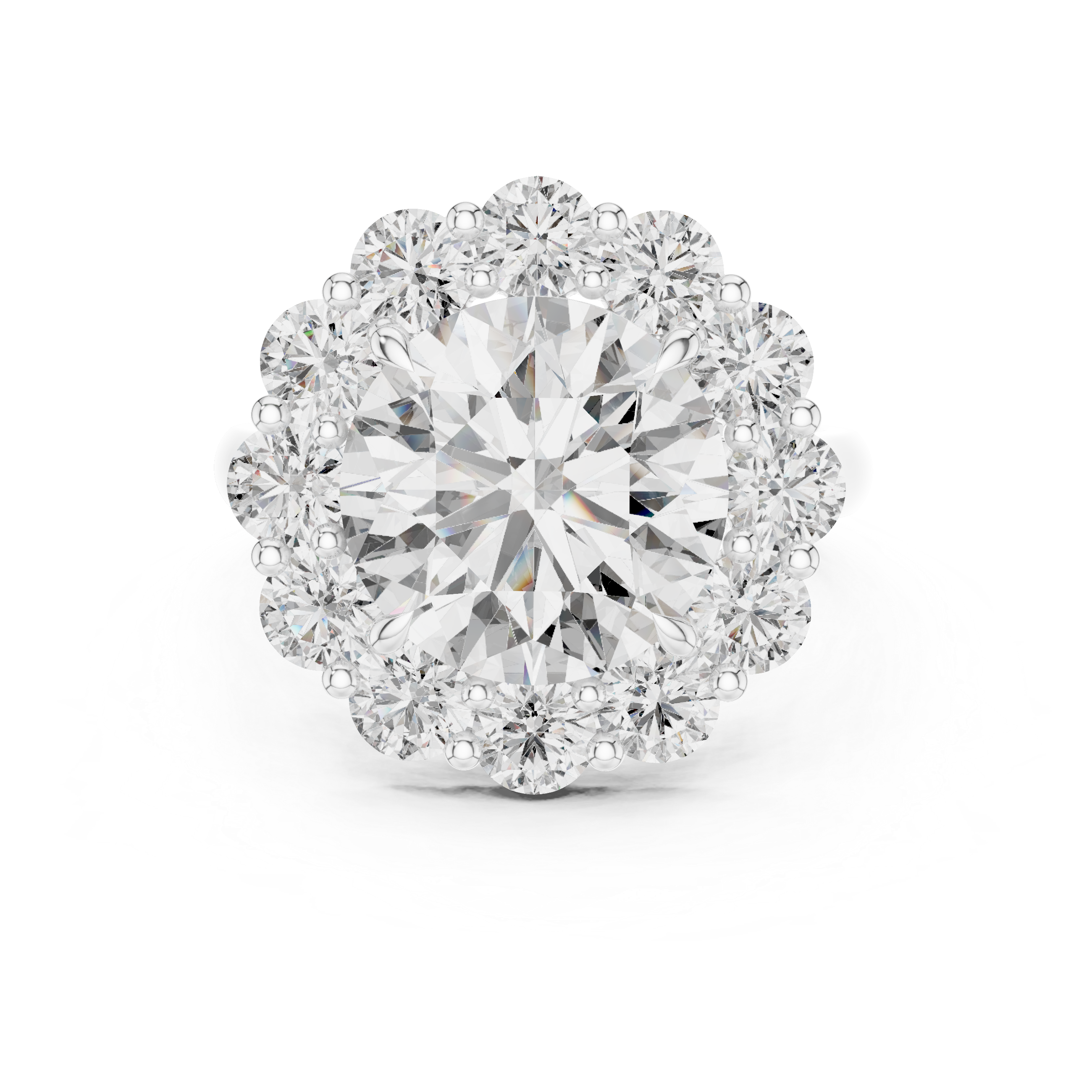 Reflection Glass lab grown diamond ring