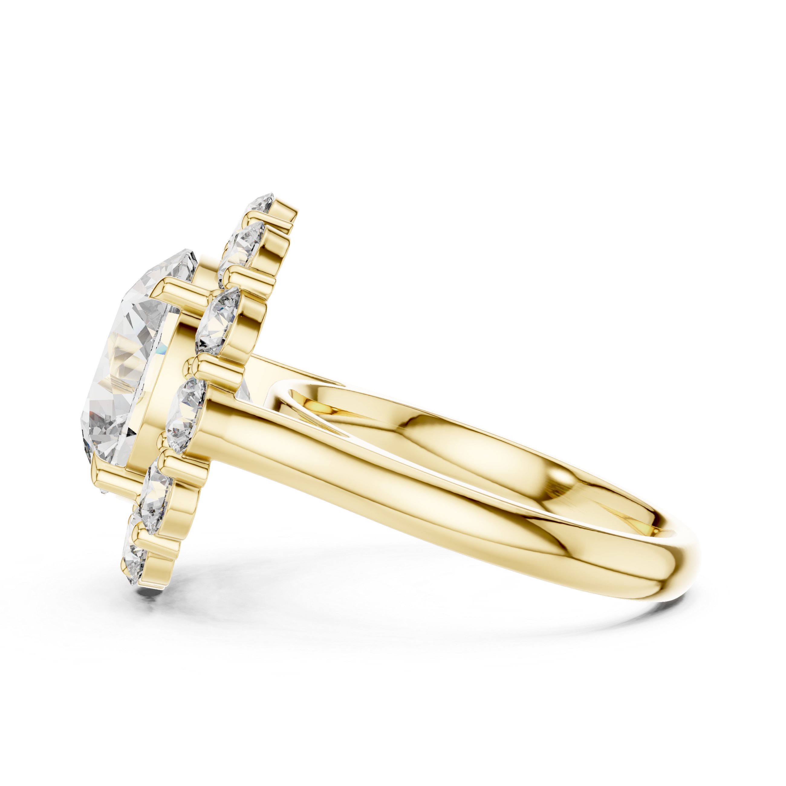 Reflection Glass lab grown diamond ring