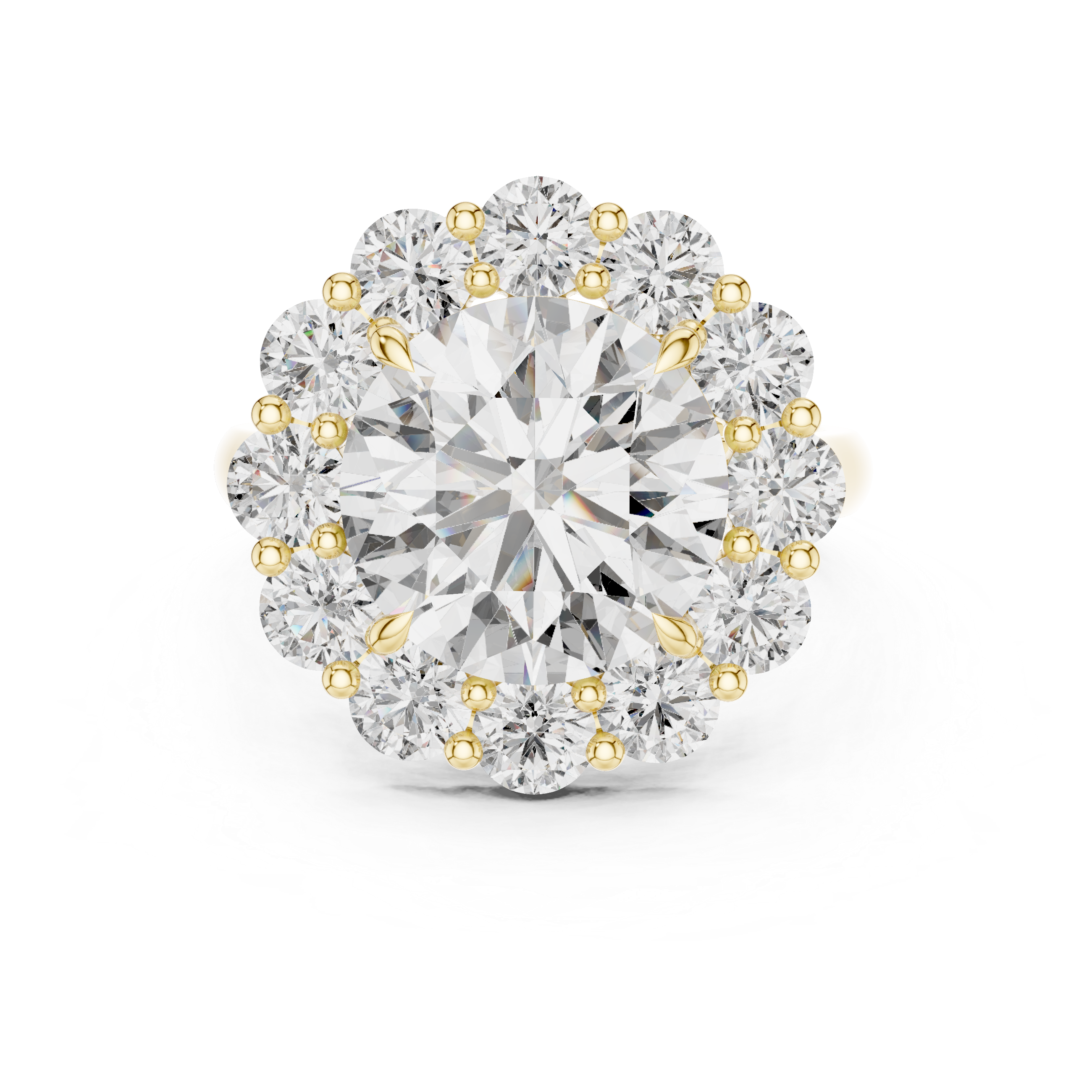 Reflection Glass lab grown diamond ring