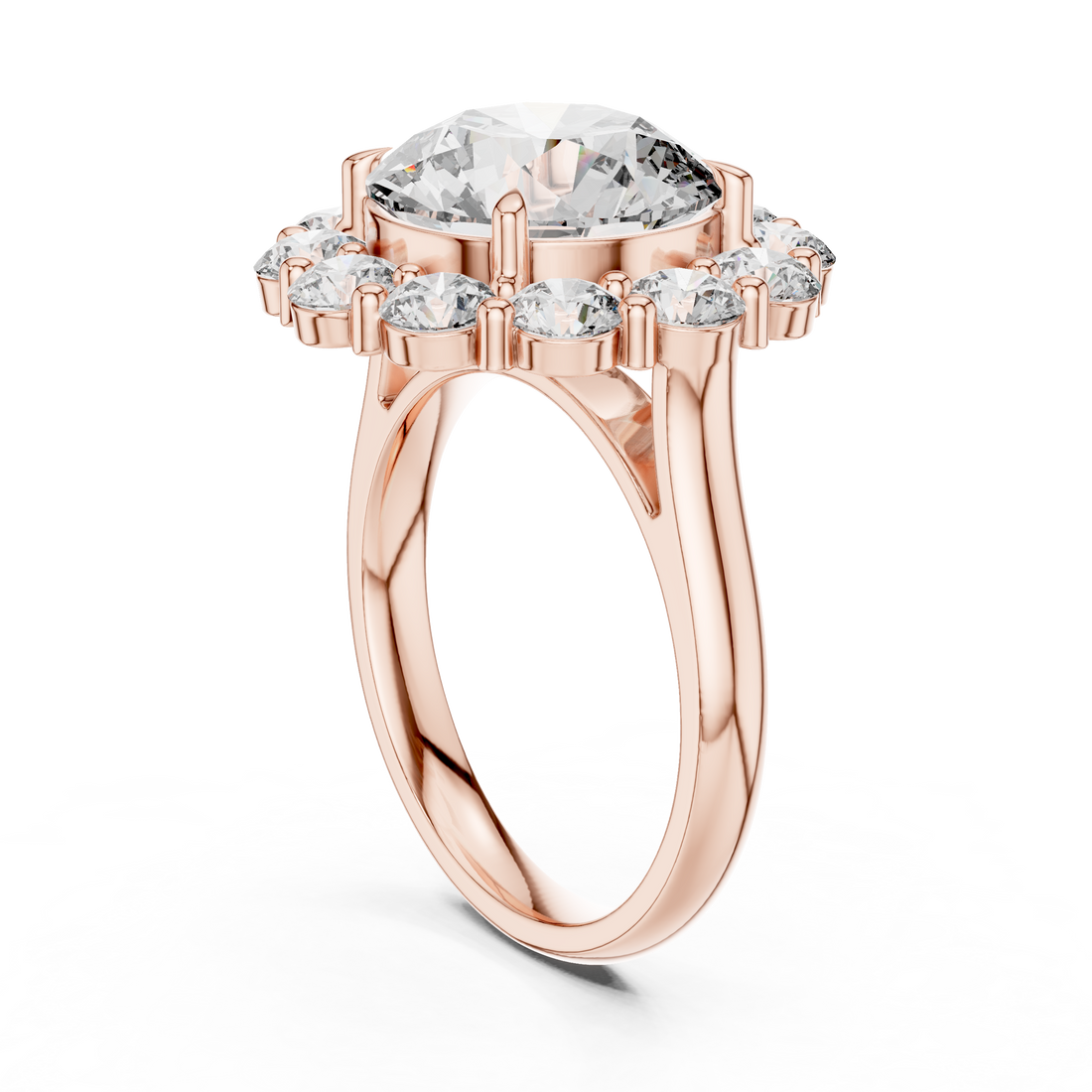 Reflection Glass lab grown diamond ring