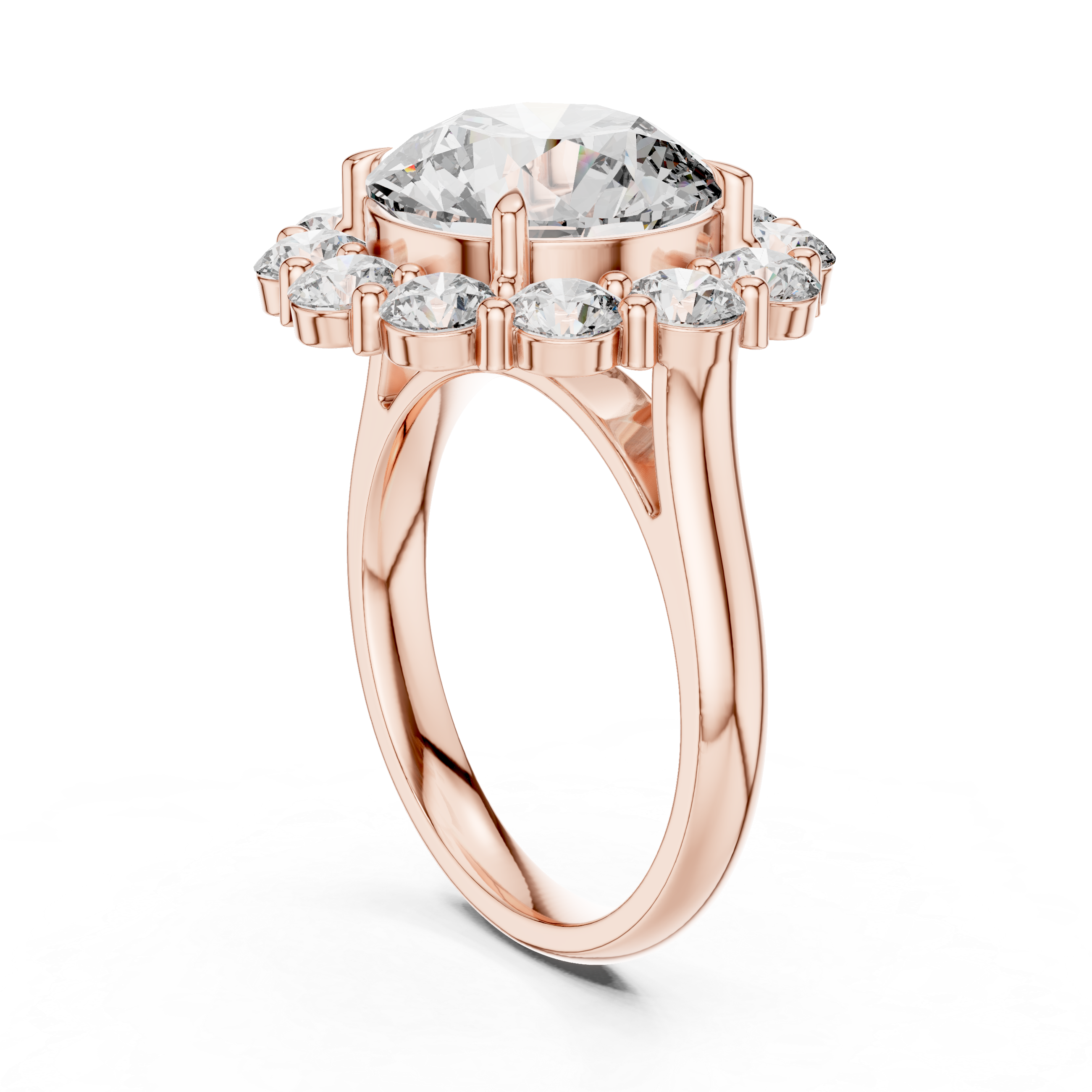 Reflection Glass lab grown diamond ring