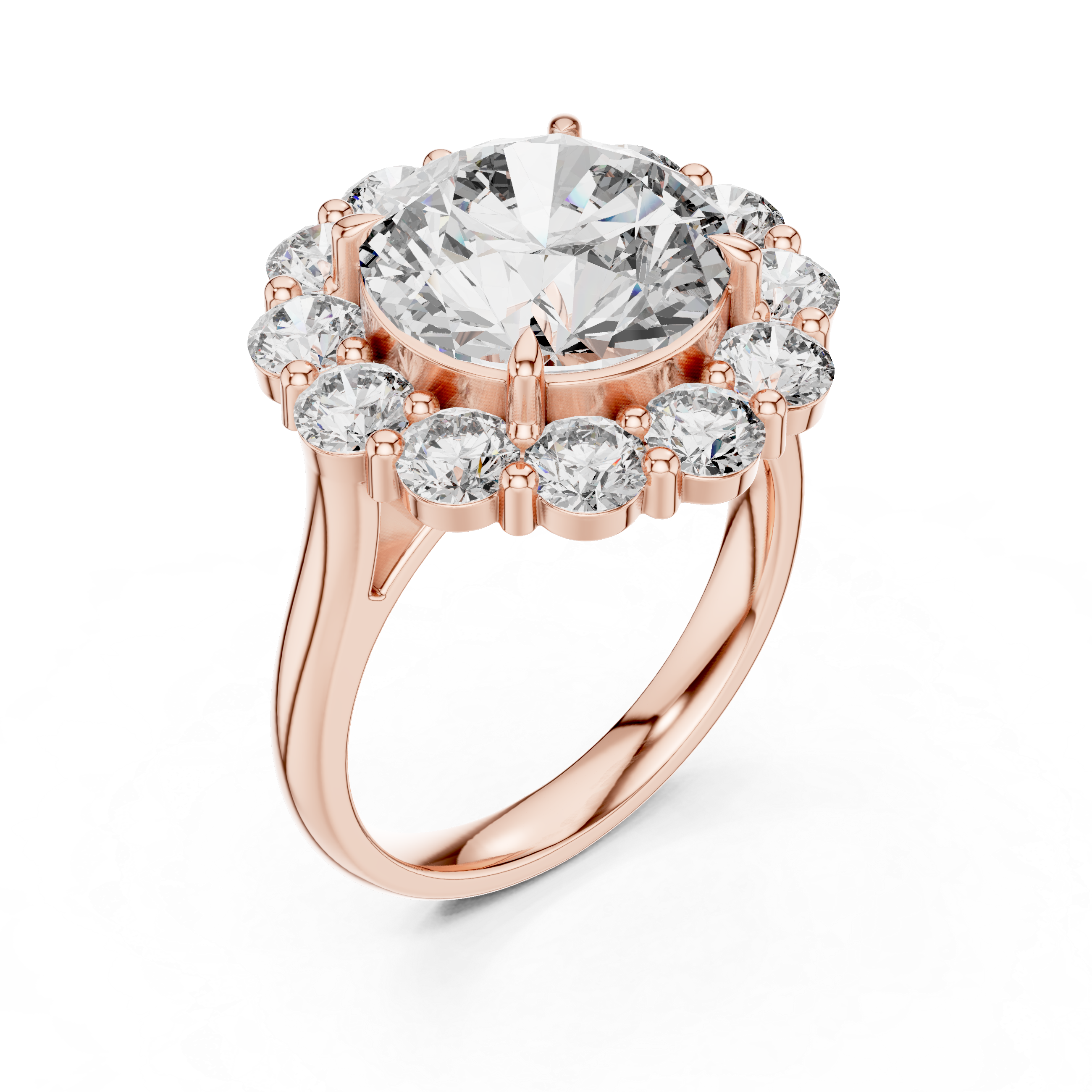 Reflection Glass lab grown diamond ring