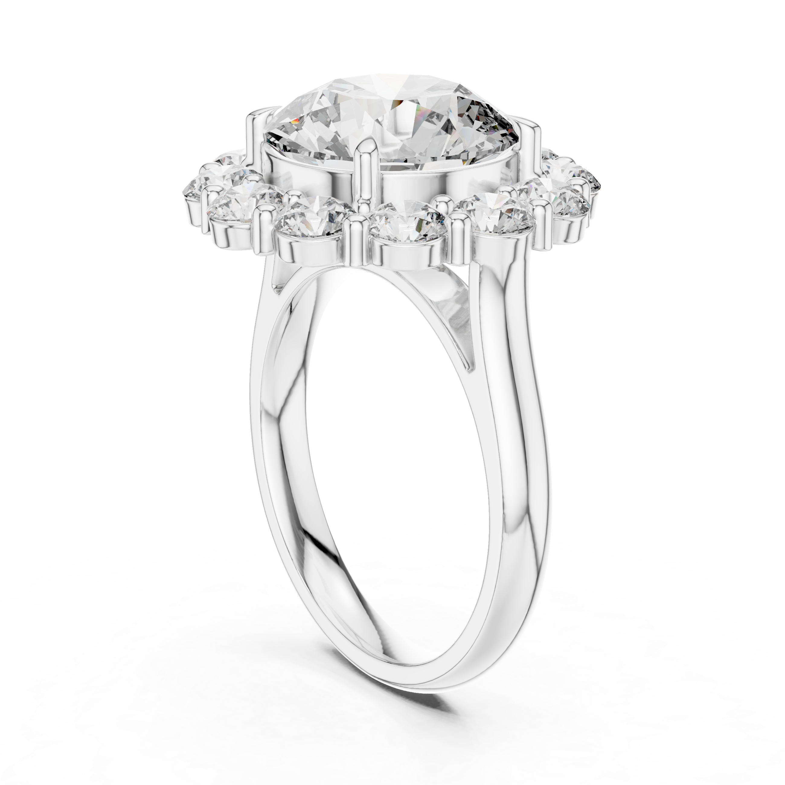 Reflection Glass lab grown diamond ring