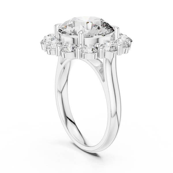 Reflection Glass lab grown diamond ring
