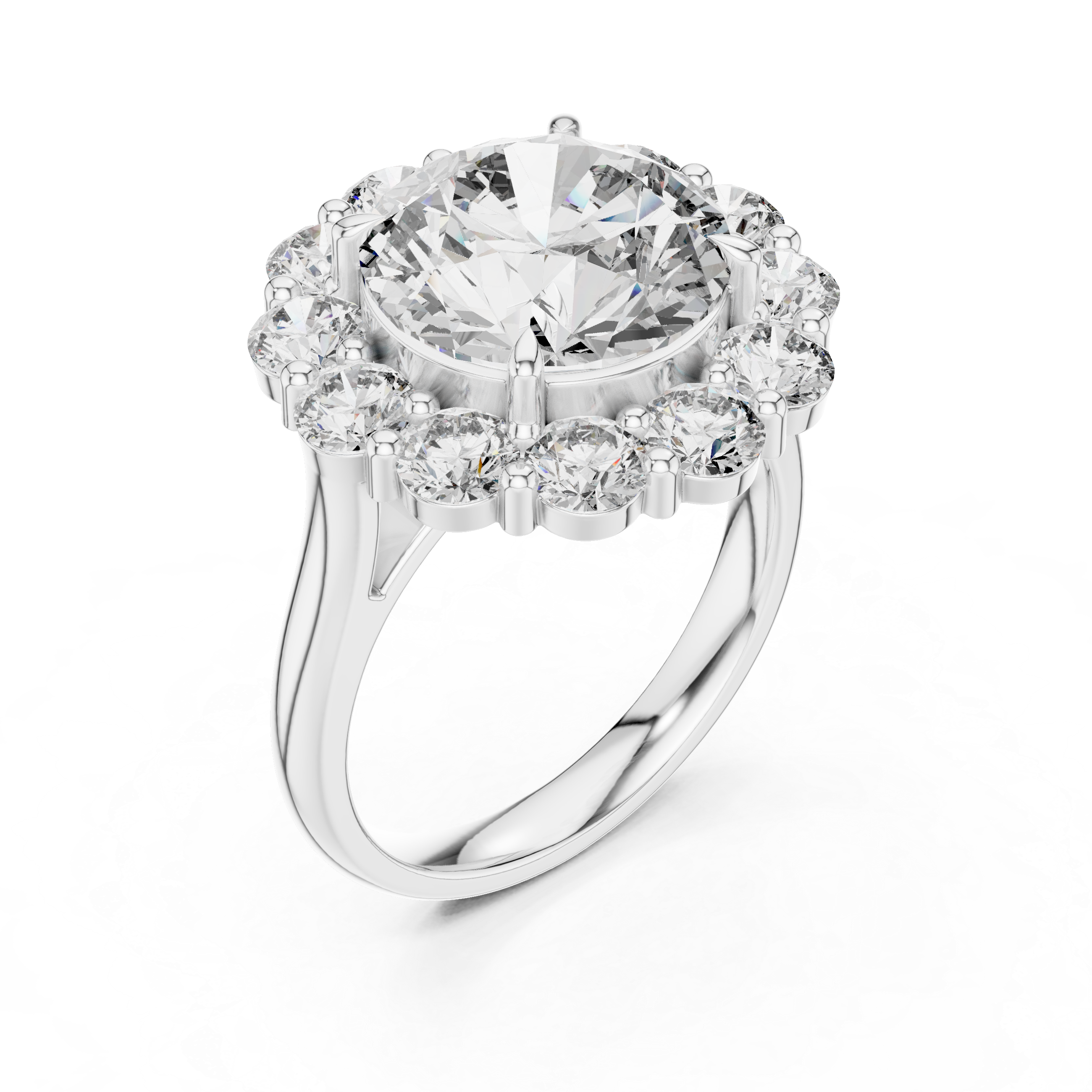Reflection Glass lab grown diamond ring