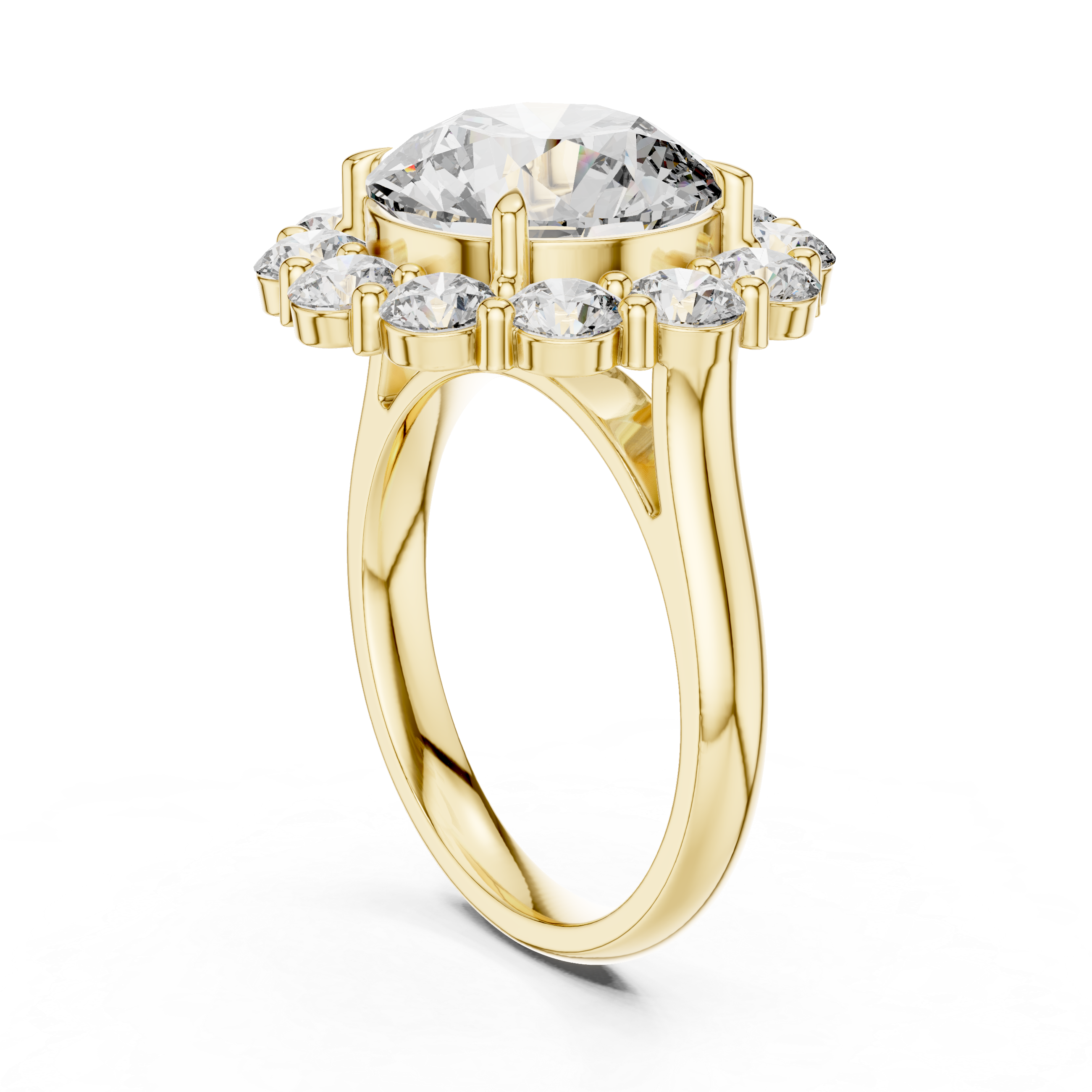 Reflection Glass lab grown diamond ring