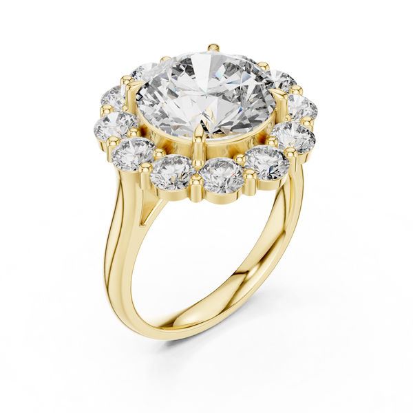 Reflection Glass lab grown diamond ring