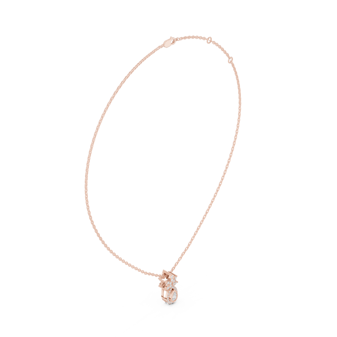 Urban Luxe Lab Grown Diamond Cluster Pendant