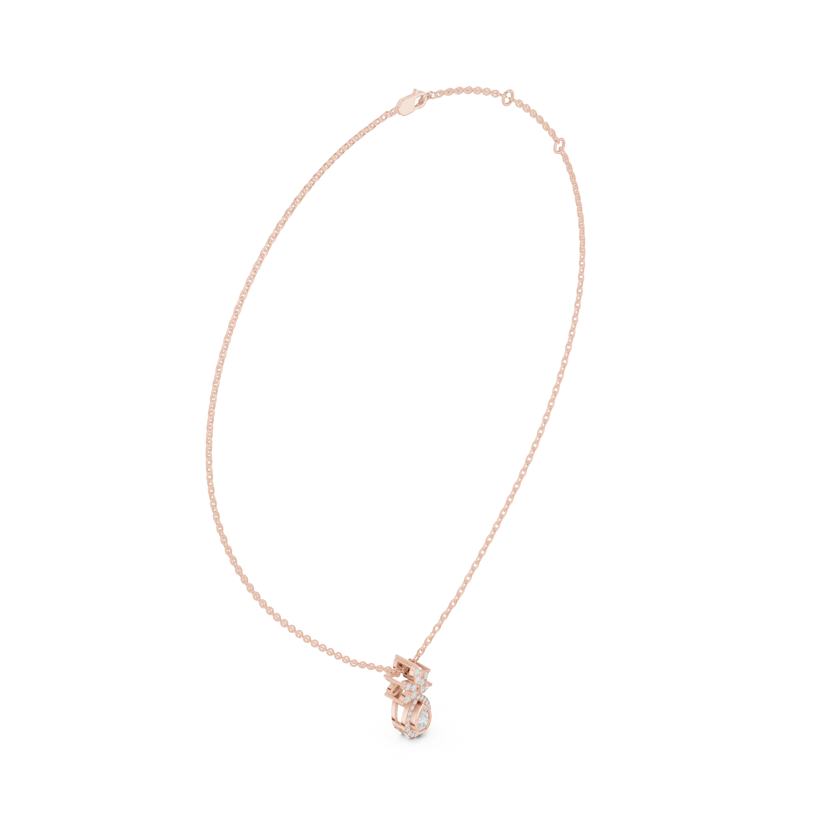 Urban Luxe Lab Grown Diamond Cluster Pendant