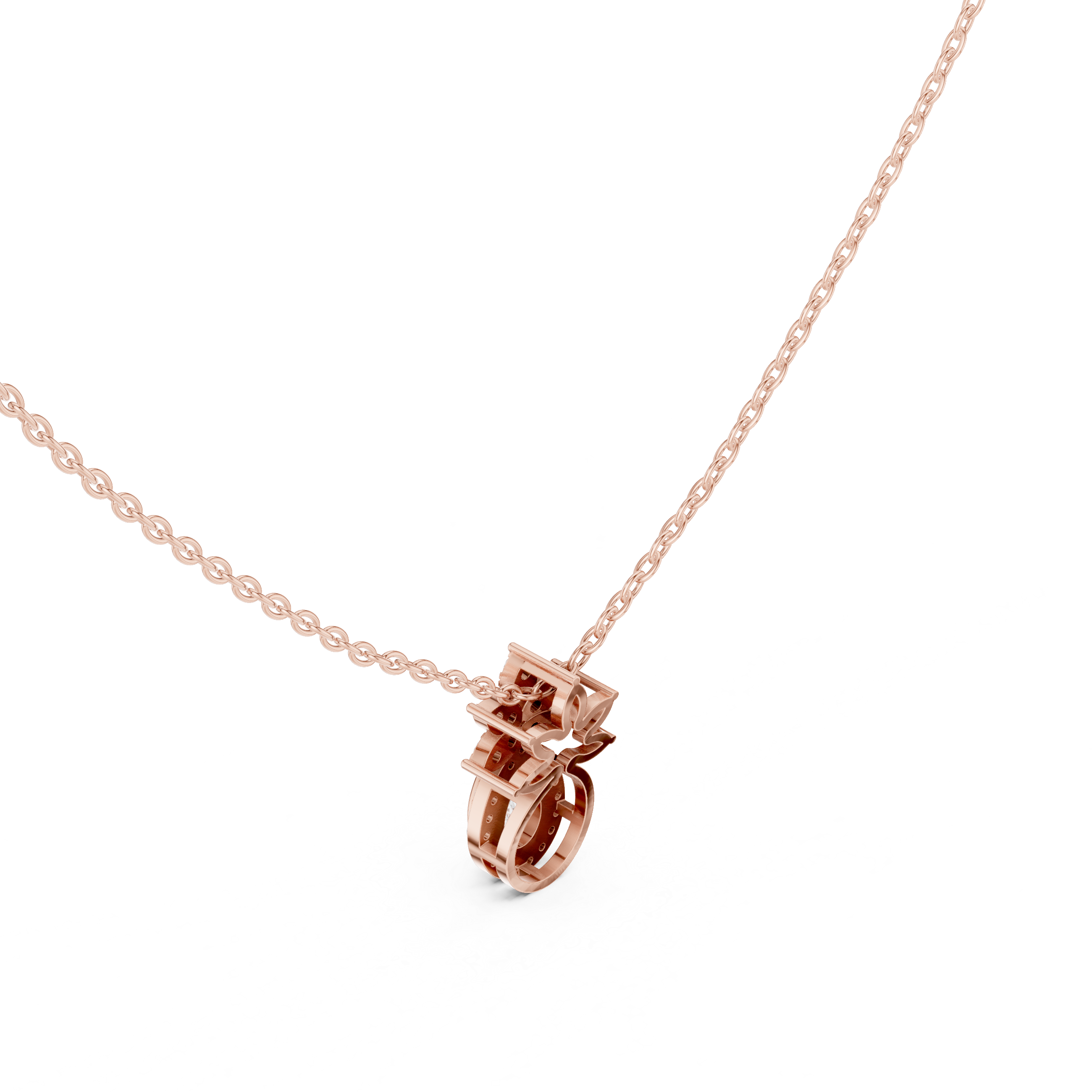Urban Luxe Lab Grown Diamond Cluster Pendant
