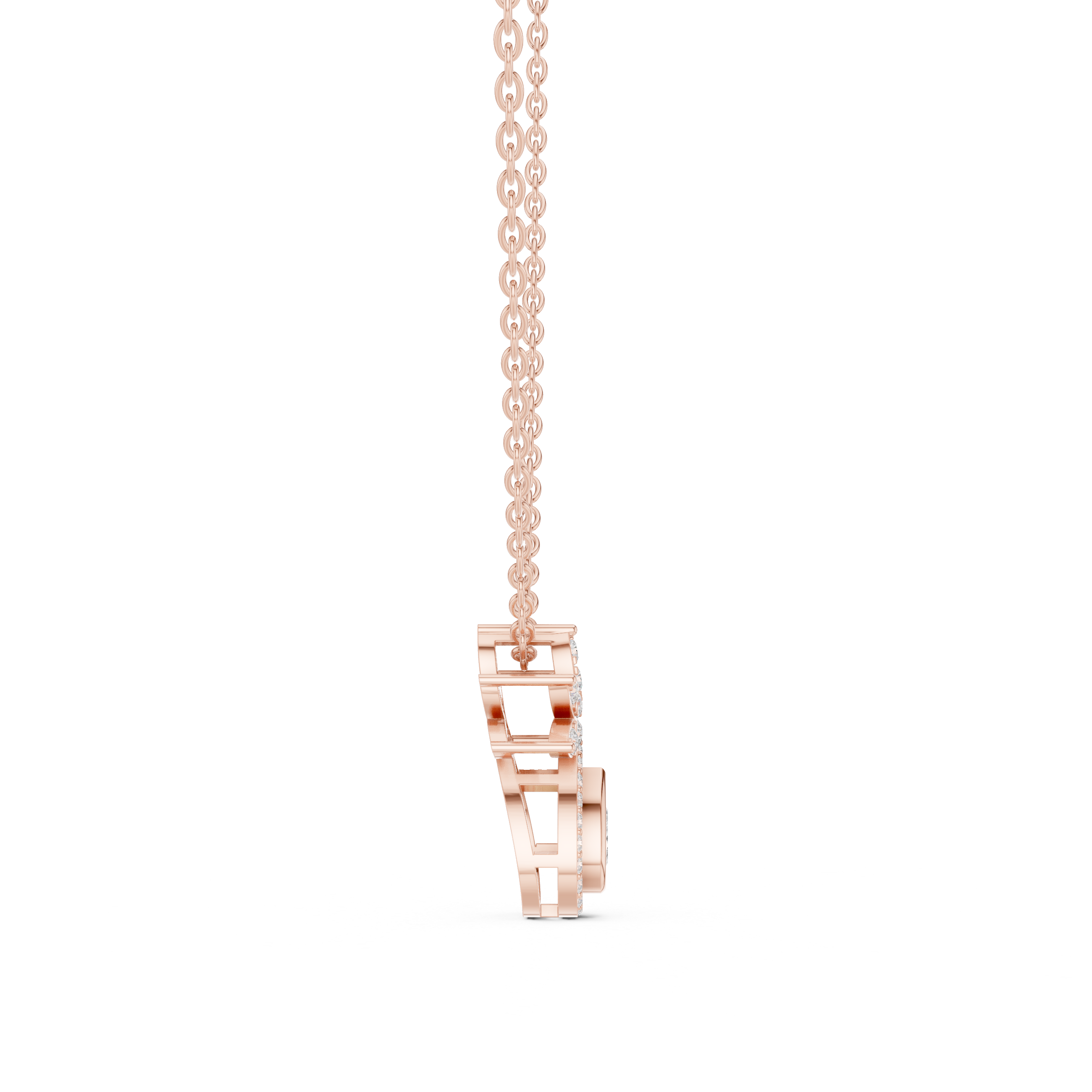 Urban Luxe Lab Grown Diamond Cluster Pendant