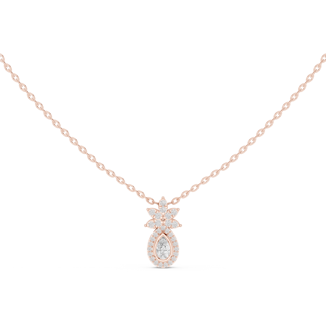 Urban Luxe Lab Grown Diamond Cluster Pendant