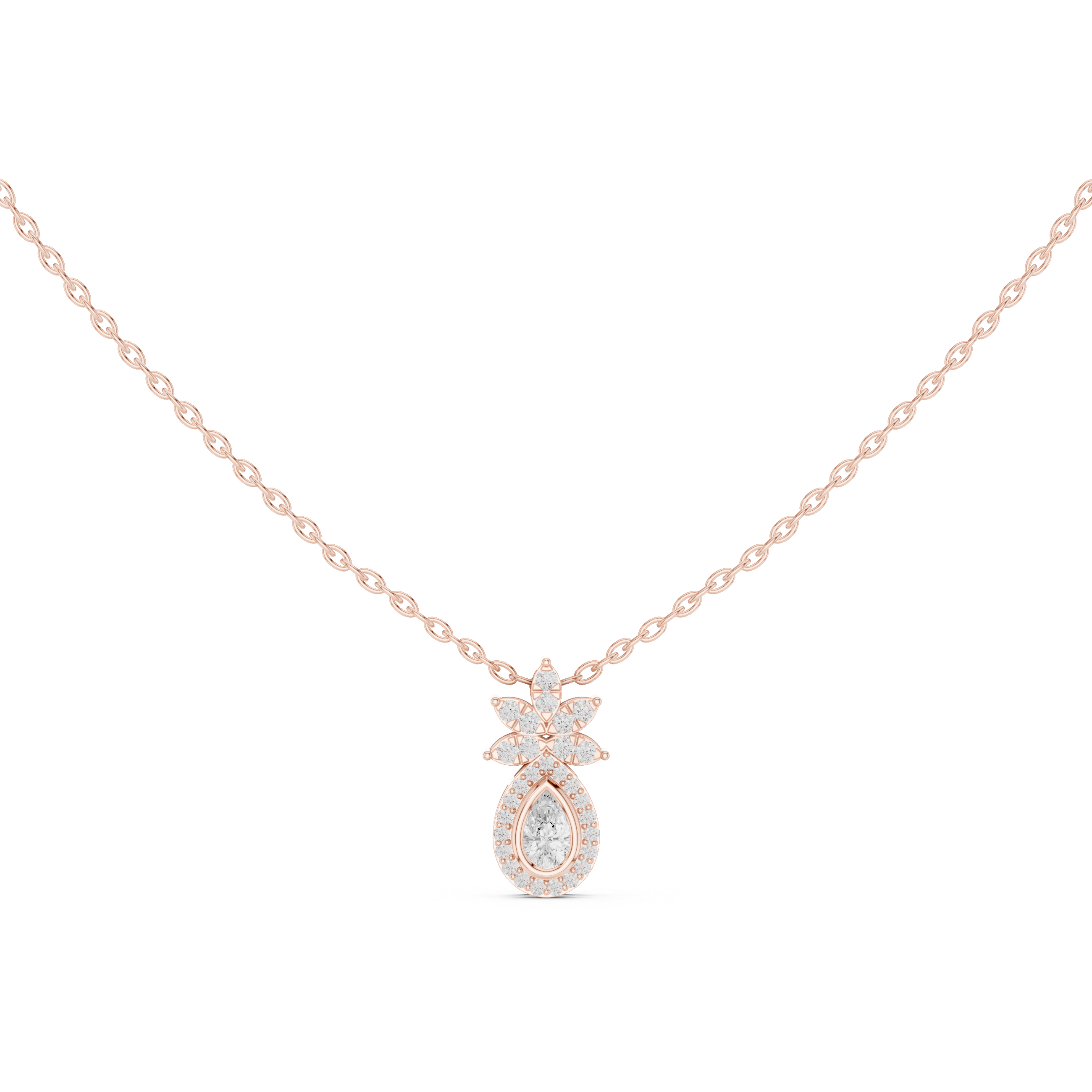 Urban Luxe Lab Grown Diamond Cluster Pendant