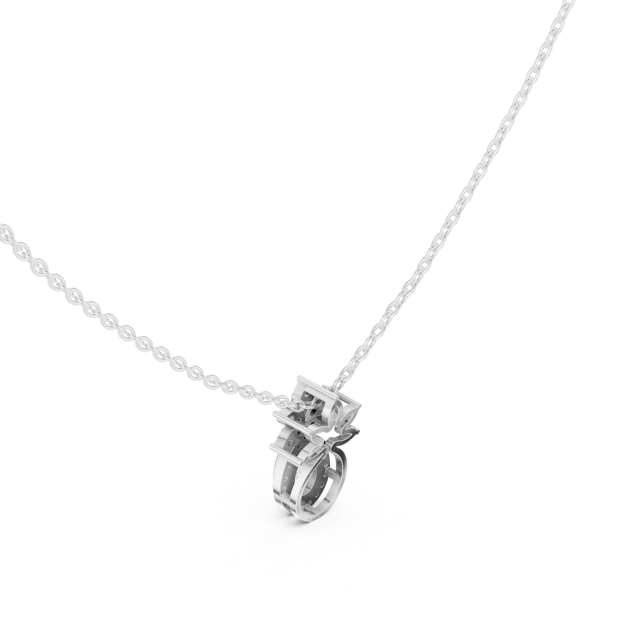 Urban Luxe Lab Grown Diamond Cluster Pendant