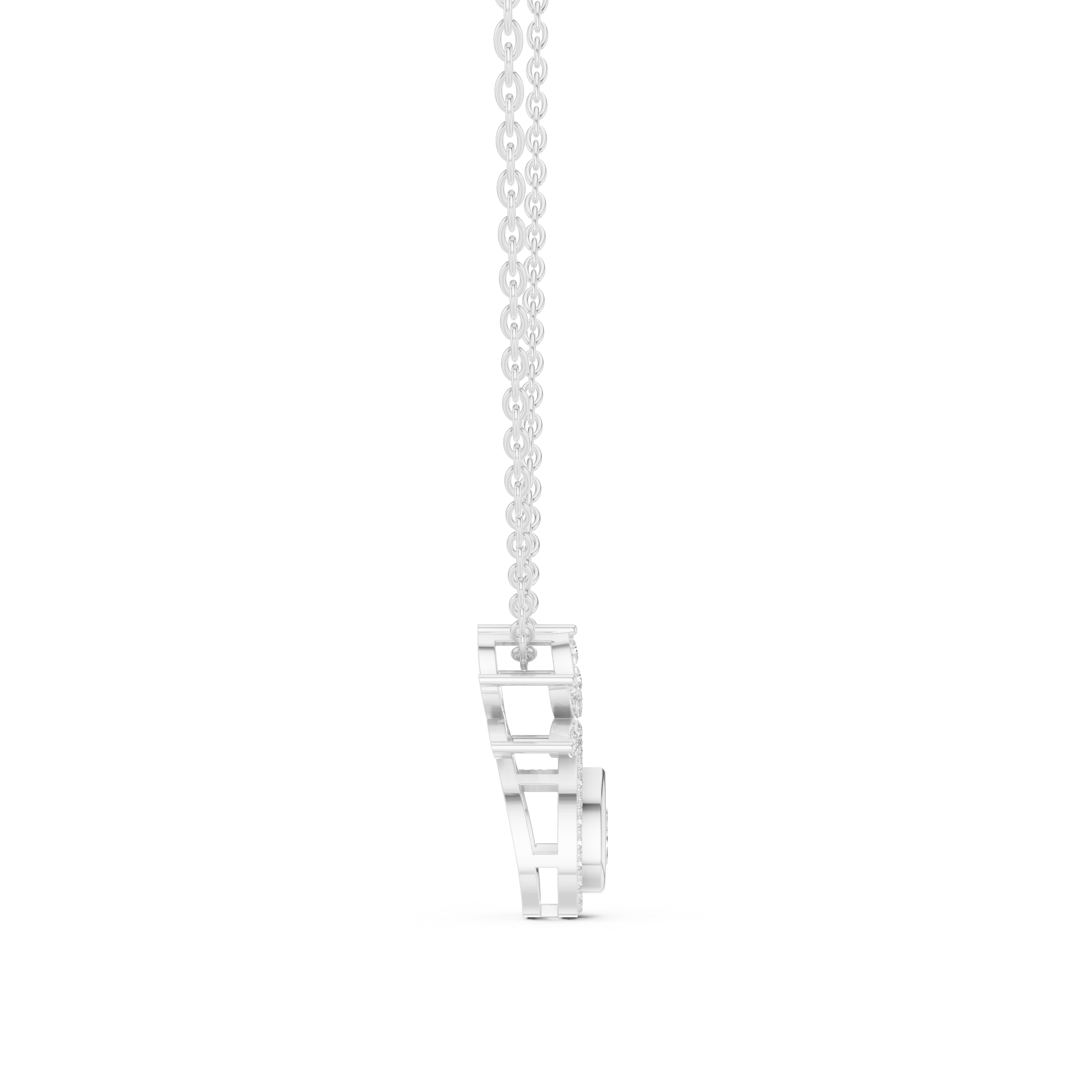 Urban Luxe Lab Grown Diamond Cluster Pendant