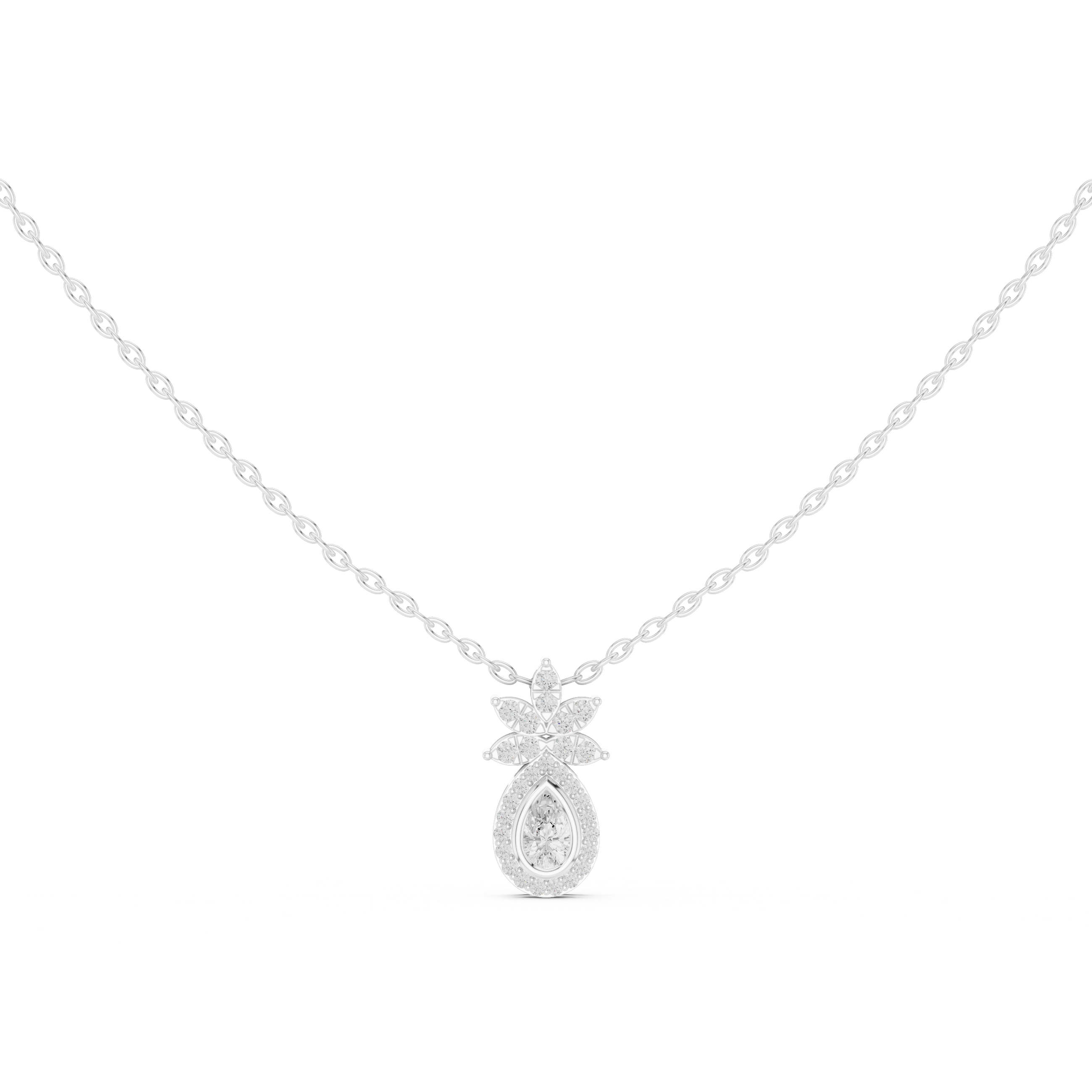 Urban Luxe Lab Grown Diamond Cluster Pendant