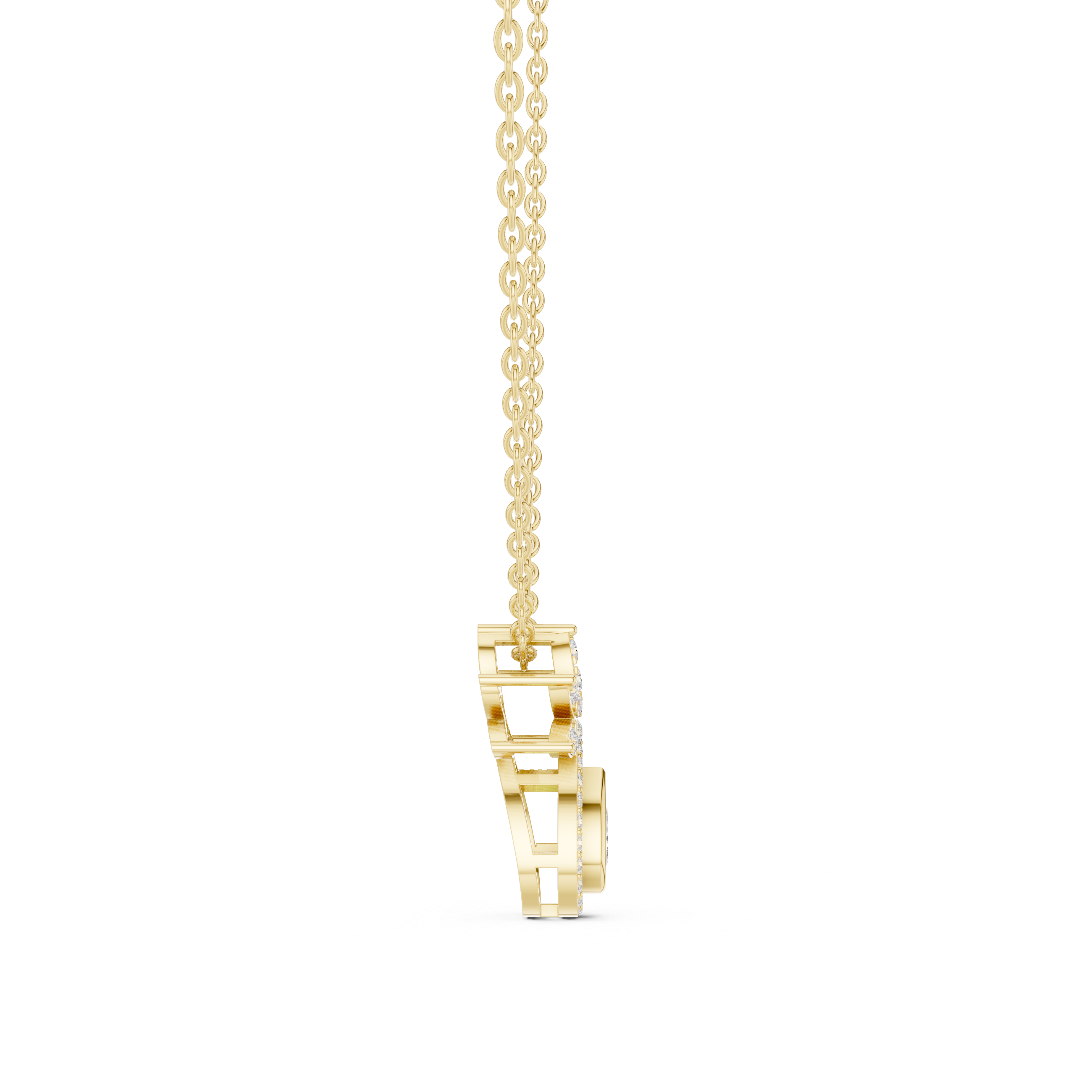 Urban Luxe Lab Grown Diamond Cluster Pendant
