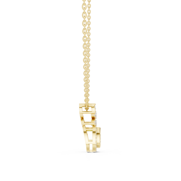 Urban Luxe Lab Grown Diamond Cluster Pendant