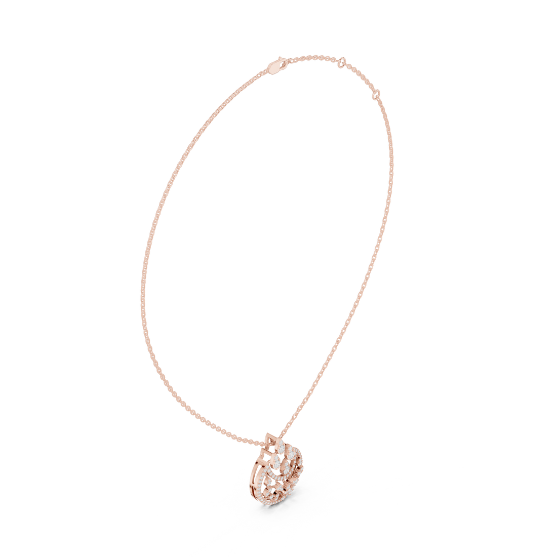 Luminary Wave Lab Grown Diamond Luxury Pendant
