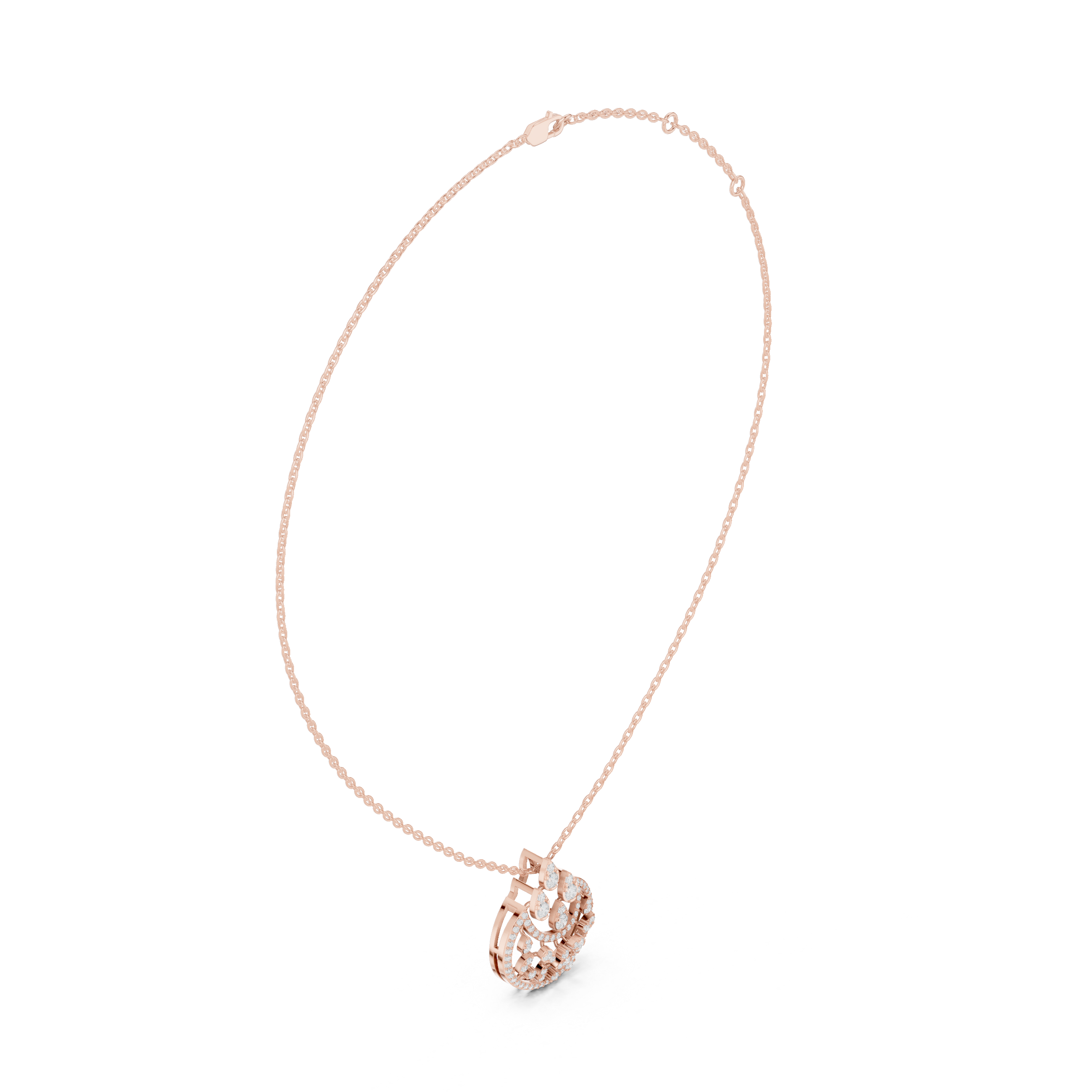 Luminary Wave Lab Grown Diamond Luxury Pendant