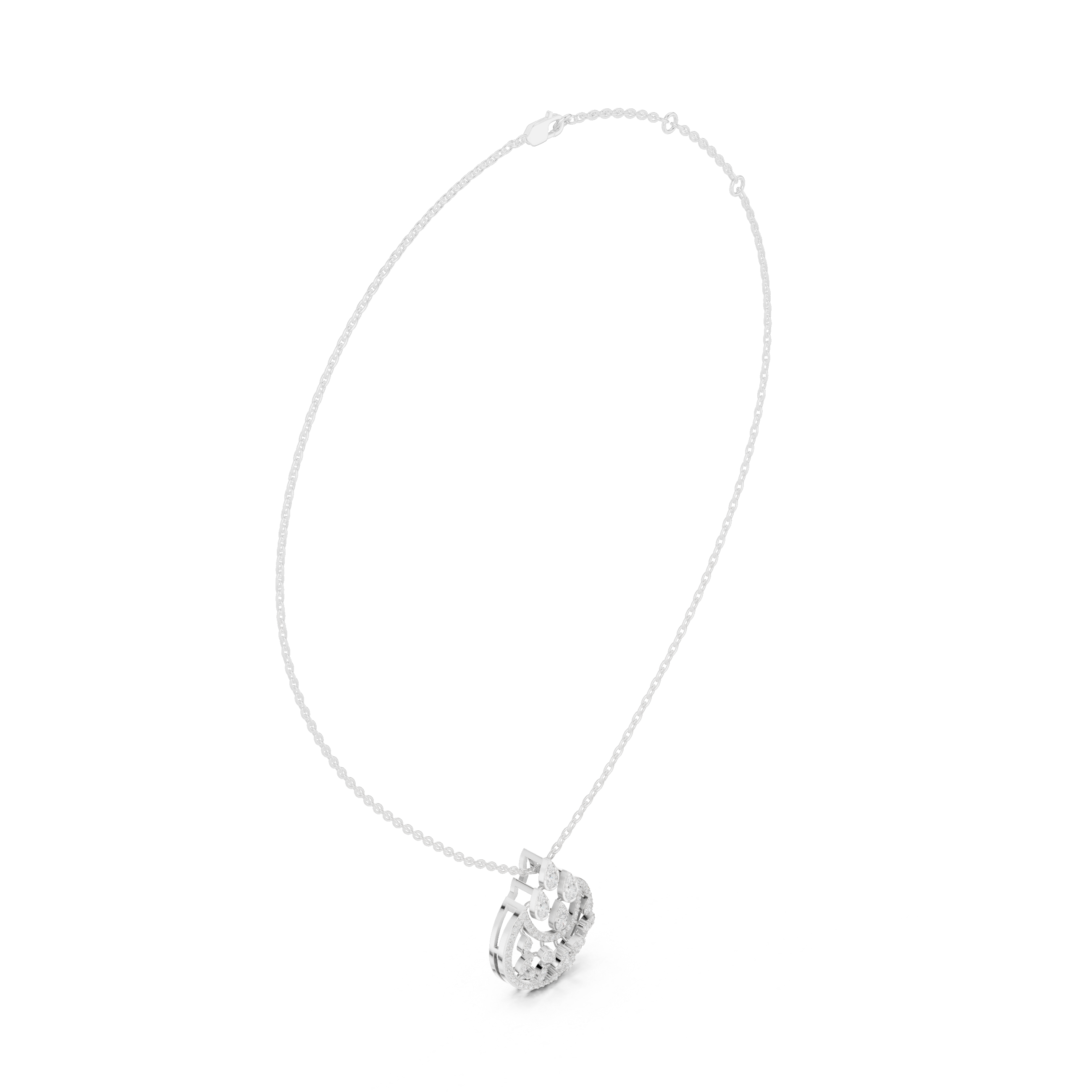 Luminary Wave Lab Grown Diamond Luxury Pendant