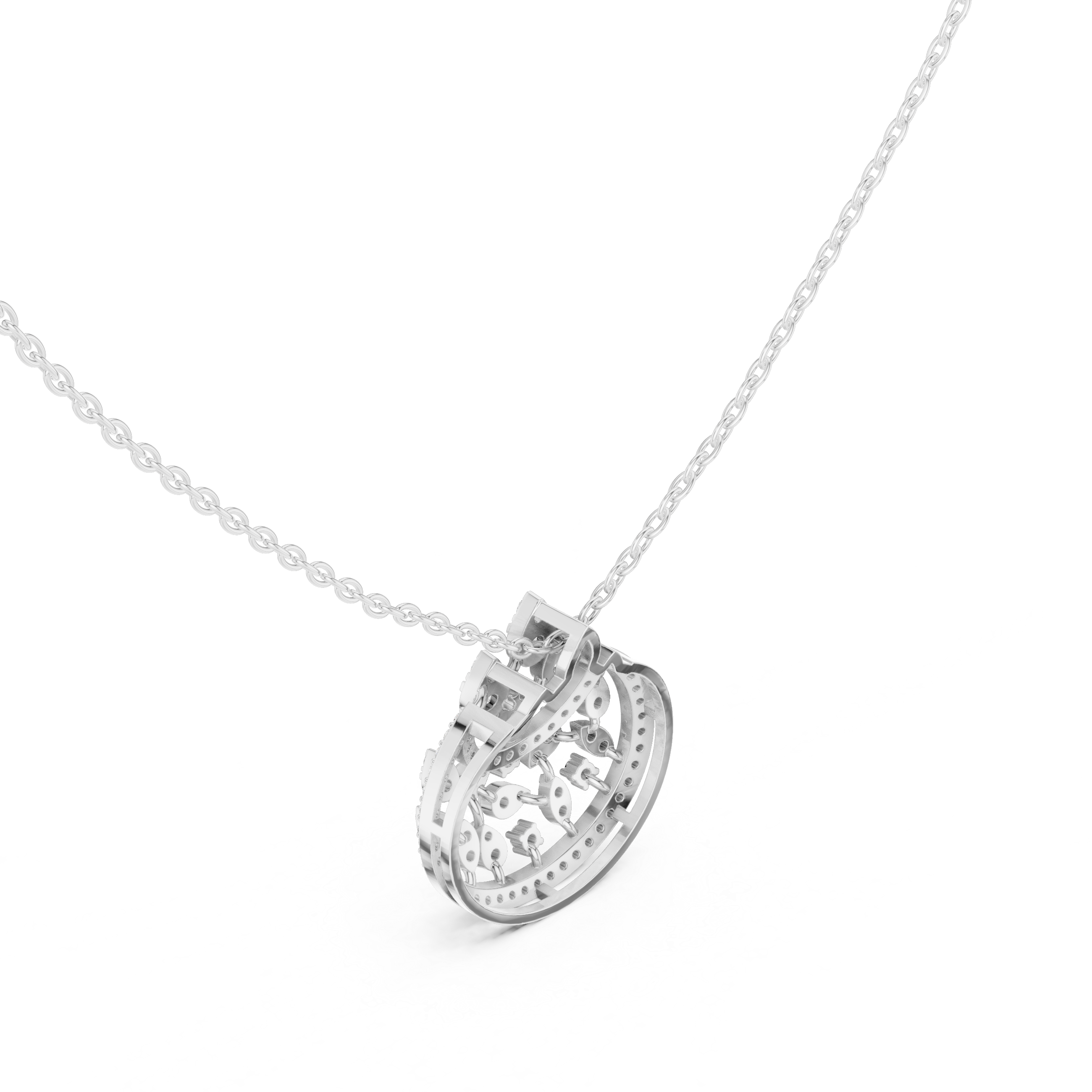Luminary Wave Lab Grown Diamond Luxury Pendant