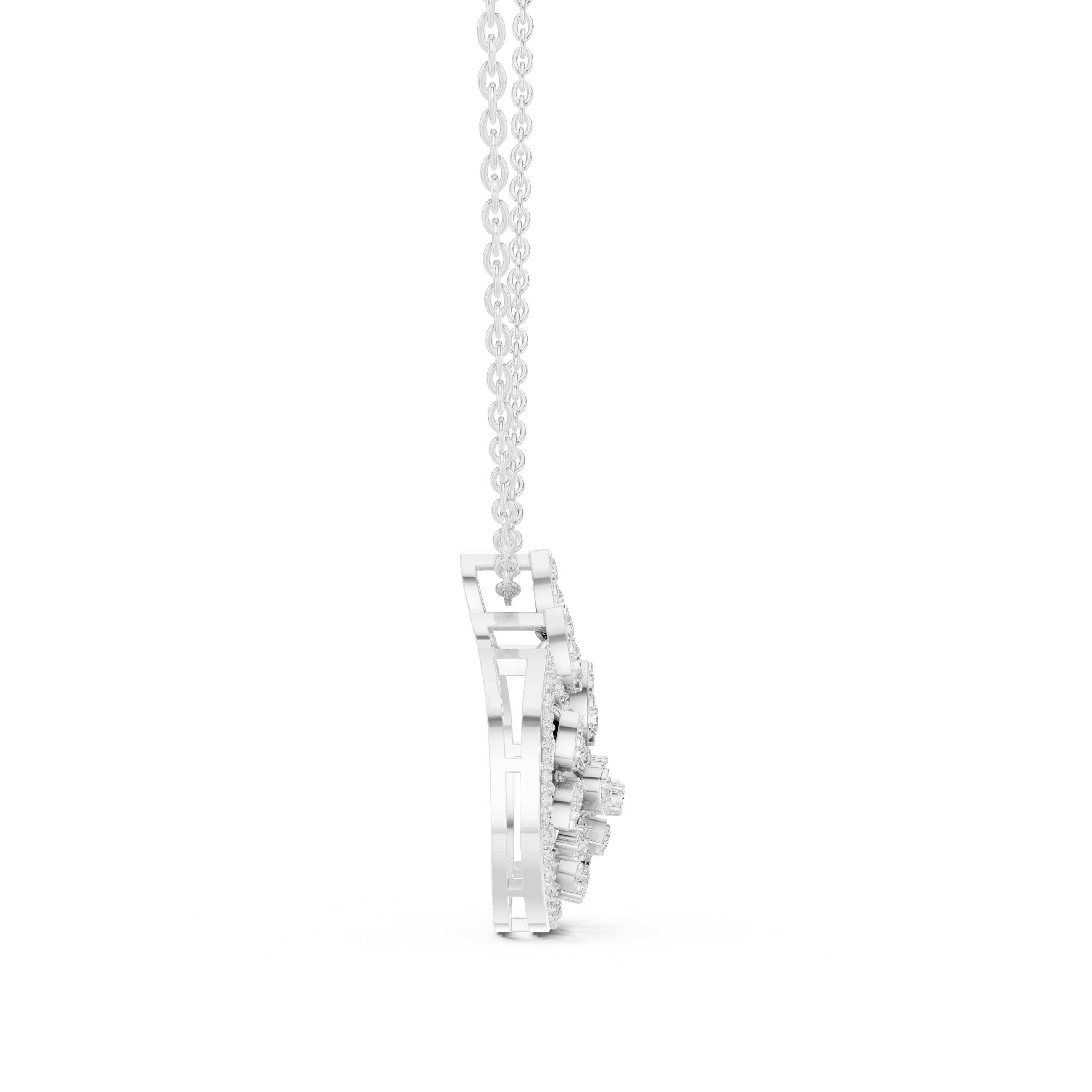 Luminary Wave Lab Grown Diamond Luxury Pendant