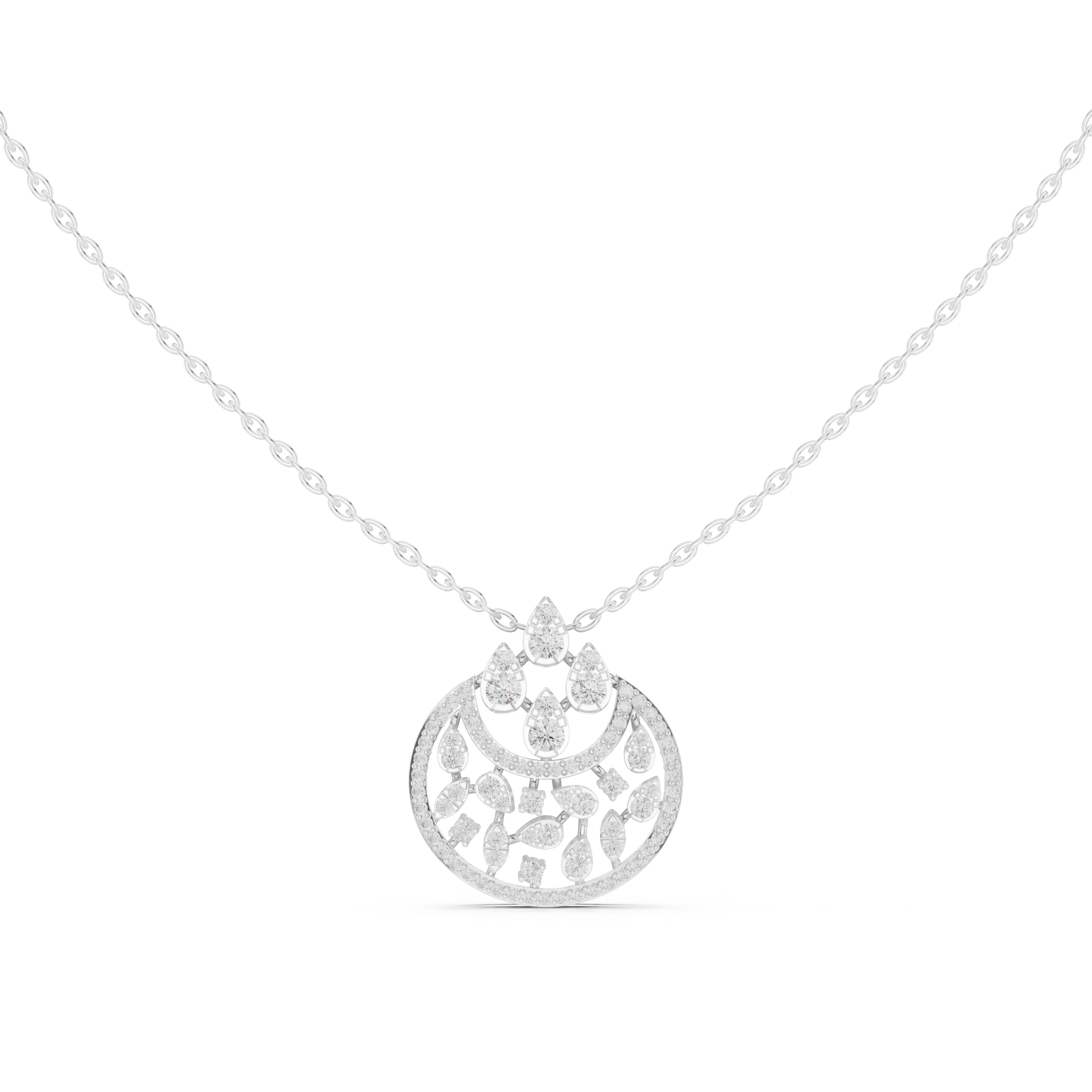 Luminary Wave Lab Grown Diamond Luxury Pendant