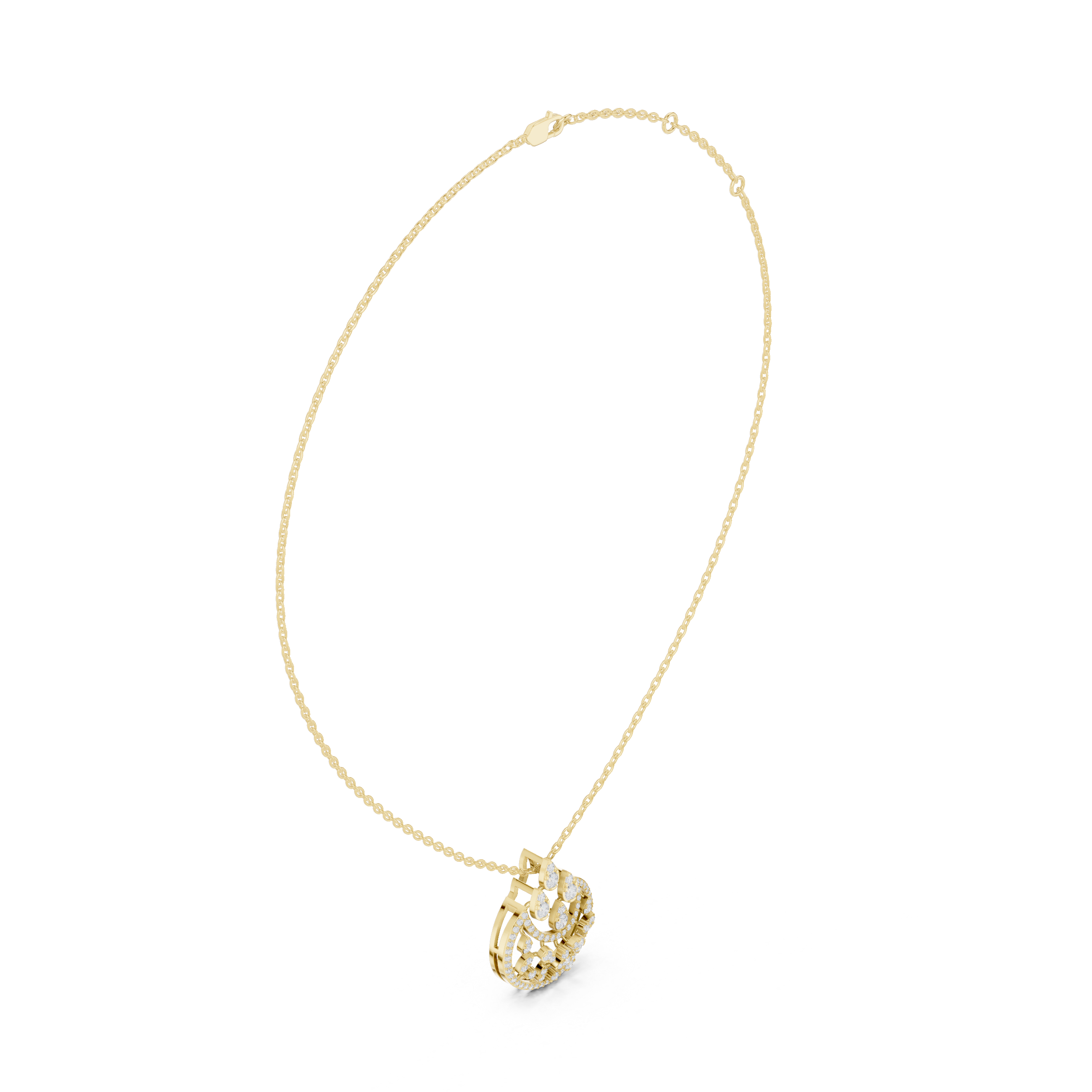 Luminary Wave Lab Grown Diamond Luxury Pendant
