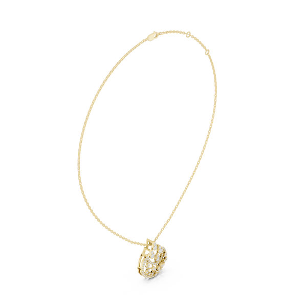 Luminary Wave Lab Grown Diamond Luxury Pendant