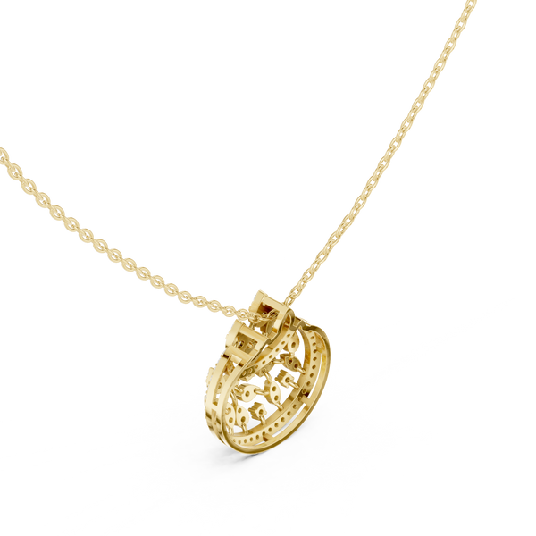 Luminary Wave Lab Grown Diamond Luxury Pendant