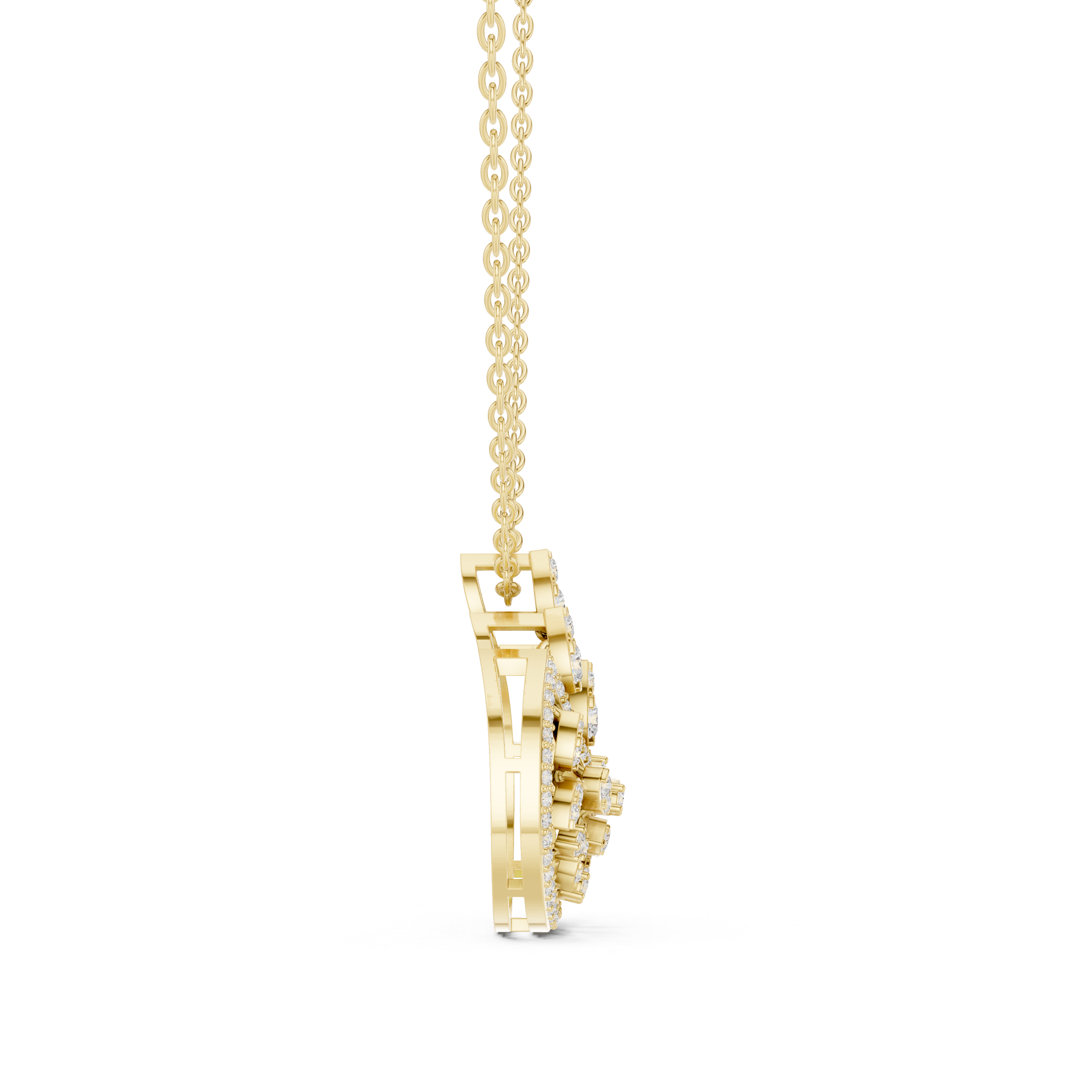 Luminary Wave Lab Grown Diamond Luxury Pendant