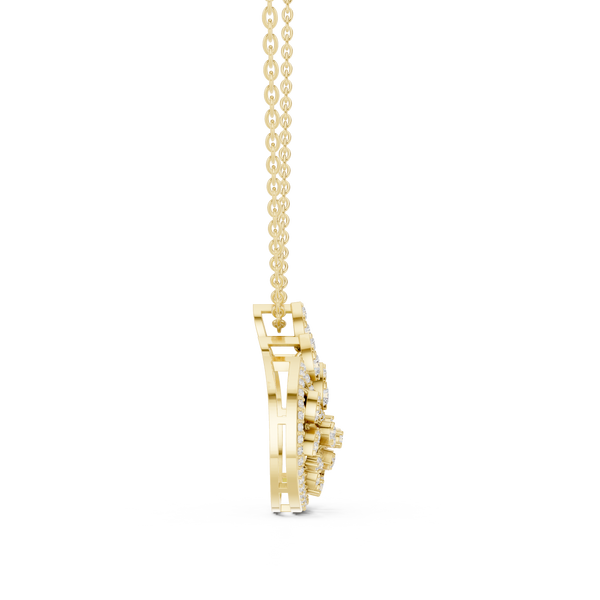 Luminary Wave Lab Grown Diamond Luxury Pendant