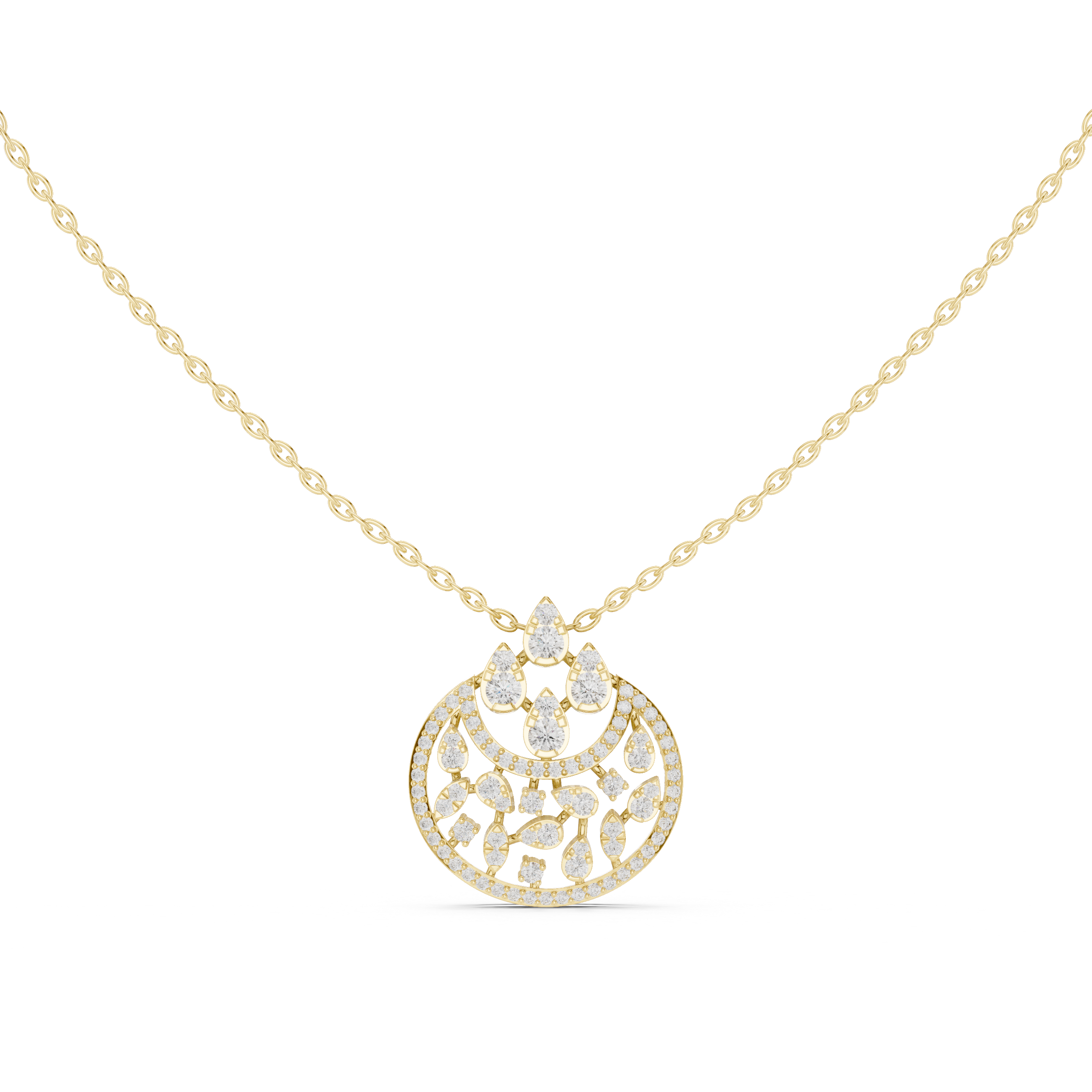 Luminary Wave Lab Grown Diamond Luxury Pendant